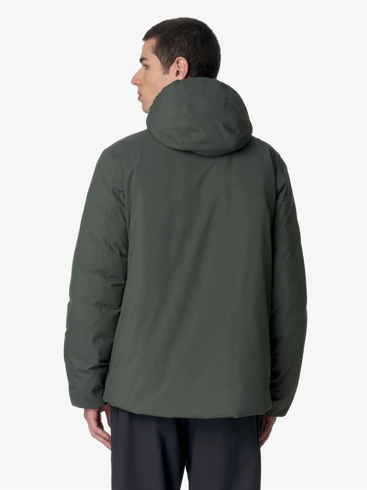 K-WAY Giubbino Uomo JACK ST THERMO DOUBLE K8127WW AF0 GREEN BLACKISH  - BL - Image 3
