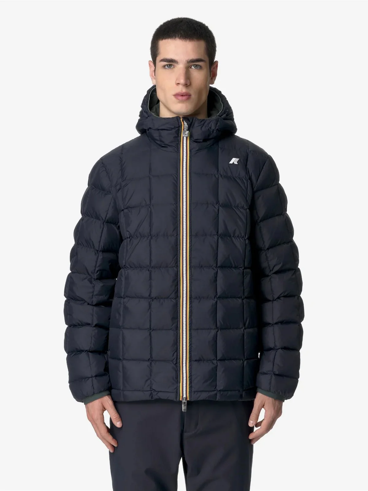K-WAY Giubbino Uomo JACK ST THERMO DOUBLE K8127WW AF0 GREEN BLACKISH  - BL - Image 6