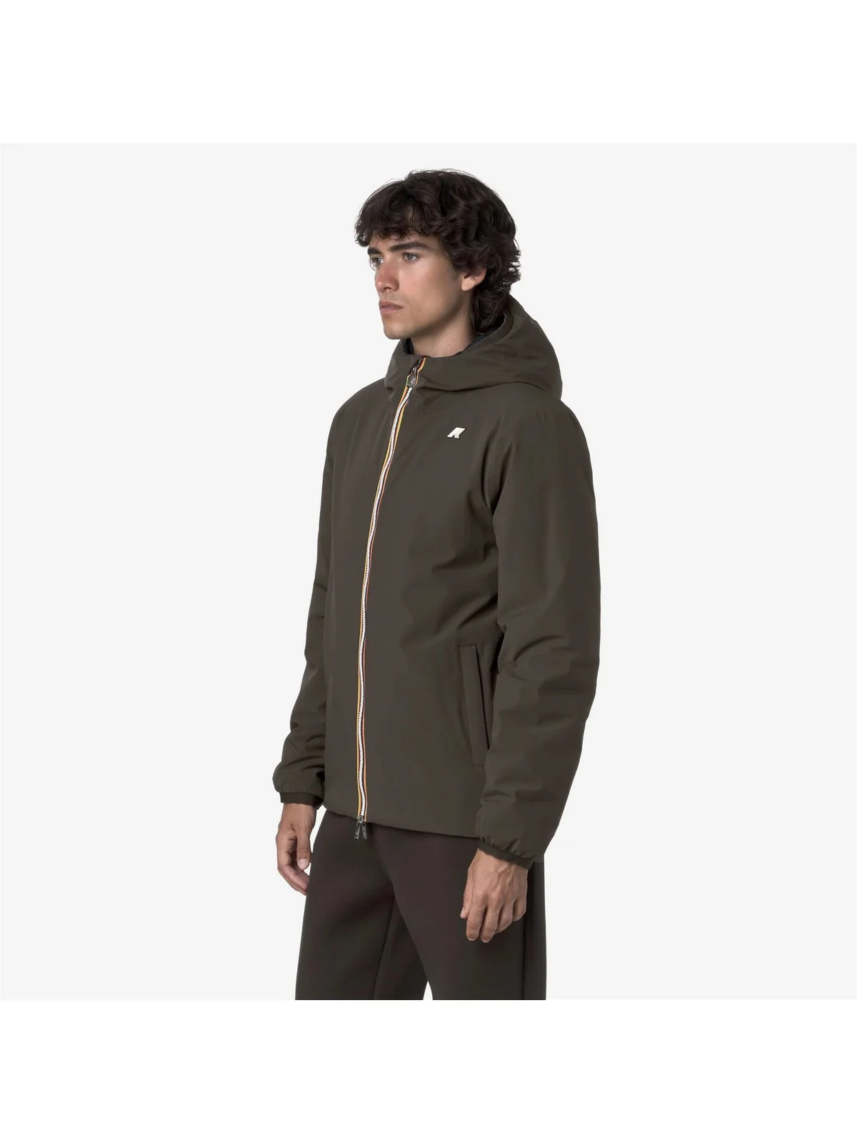 K-WAY Giubbino Uomo JACK ST WARM DOUBLE K6128VW B3A Black Olive - Blue D - Image 3