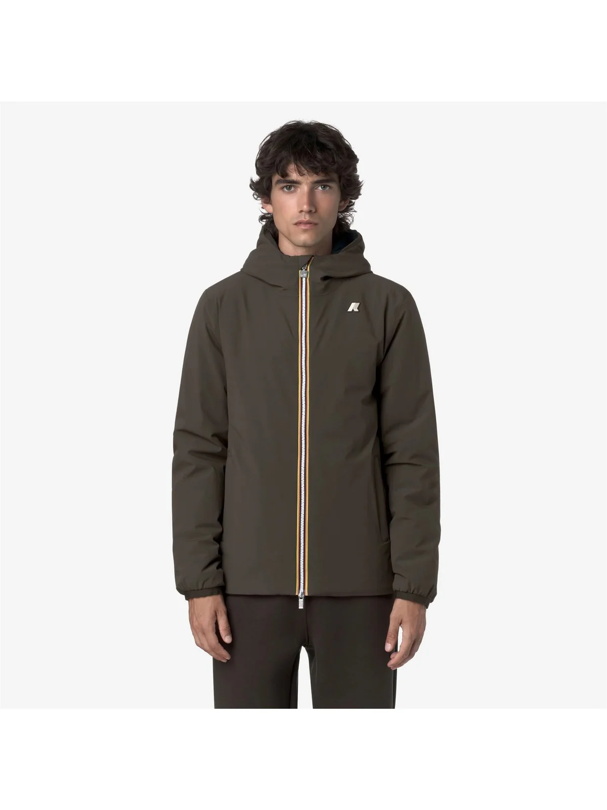 K-WAY Giubbino Uomo JACK ST WARM DOUBLE K6128VW B3A Black Olive - Blue D - Image 4