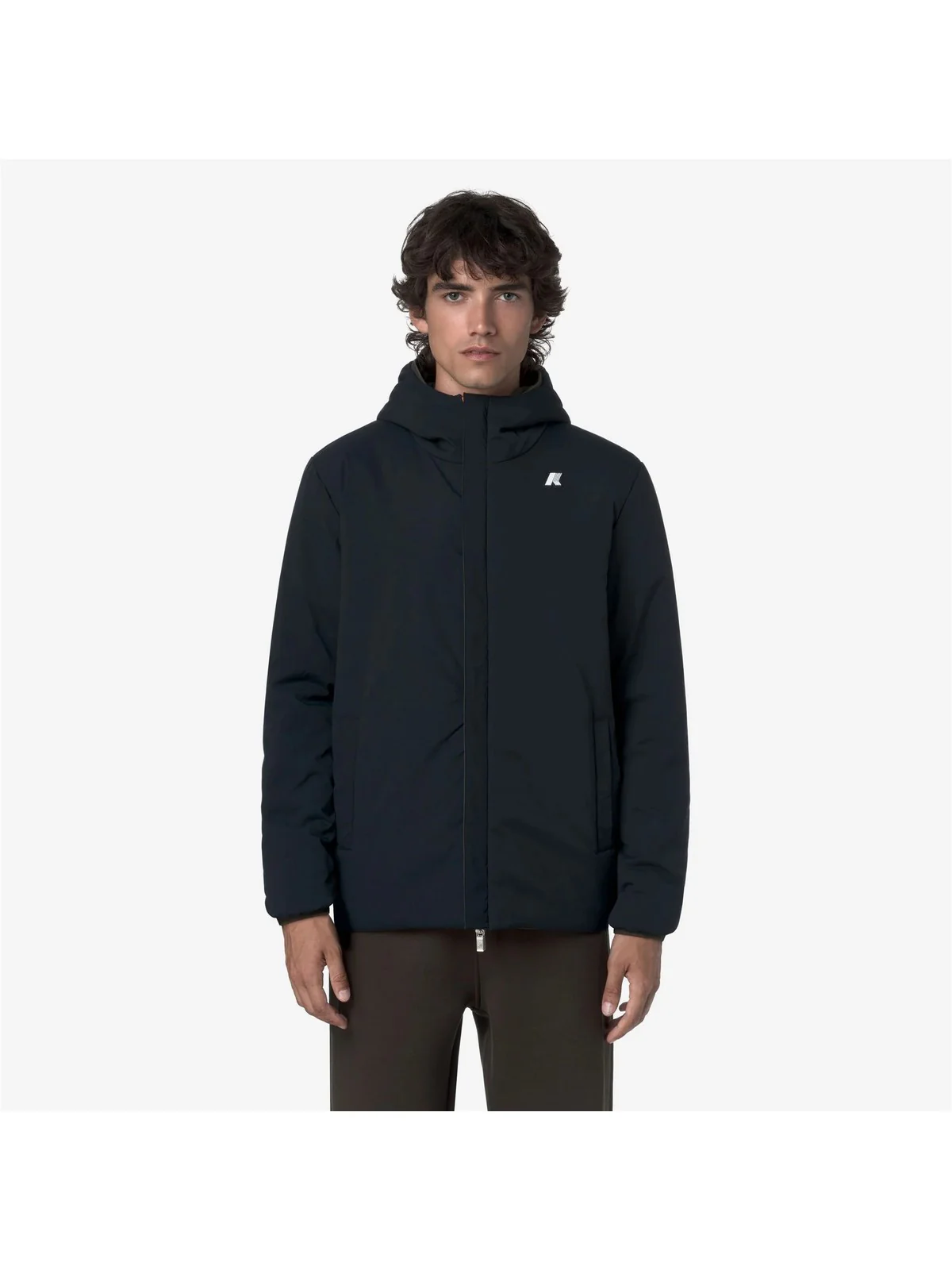 K-WAY Giubbino Uomo JACK ST WARM DOUBLE K6128VW B3A Black Olive - Blue D - Image 5