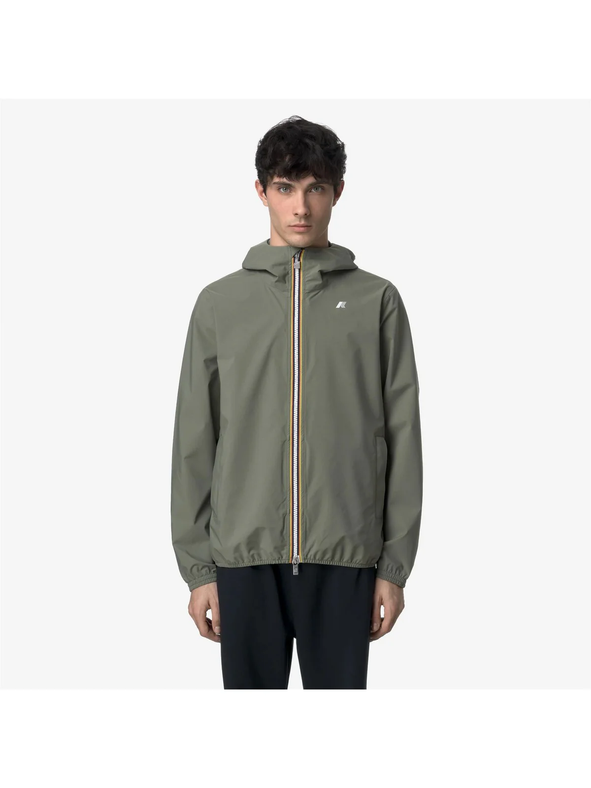 K-WAY Giubbino Uomo Jack stretch dot K5127QW V15 Green Lichen - Image 4