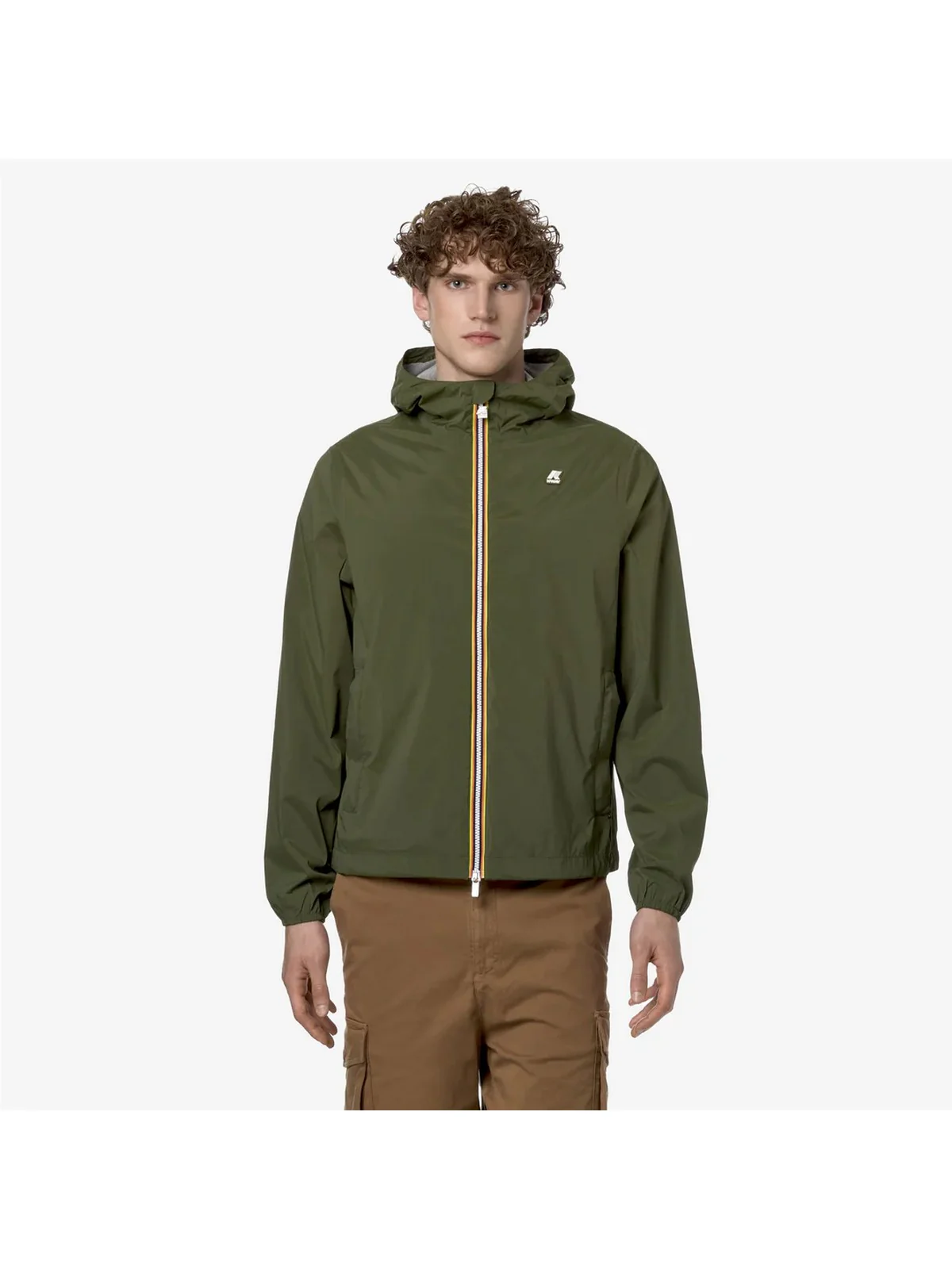 K-WAY Giubbino Uomo Jack  Stretch Nylon Jersey K2121NW H11 Verde - Image 2