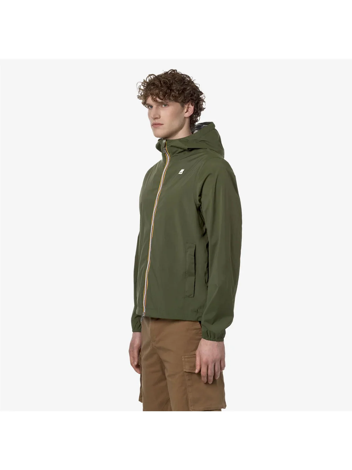 K-WAY Giubbino Uomo Jack  Stretch Nylon Jersey K2121NW H11 Verde - Image 3