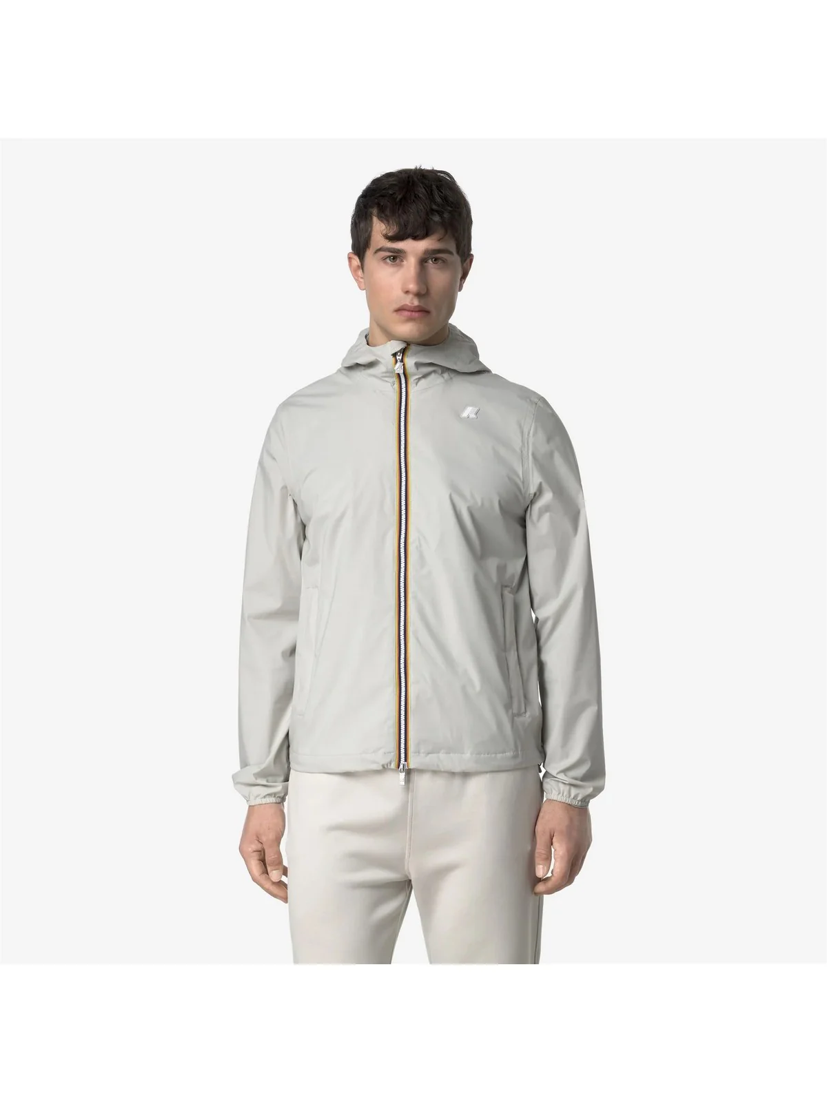 K-WAY Giubbino Uomo Jack  Stretch Nylon Jersey K3123UW 634 BEIGE LT - Image 4