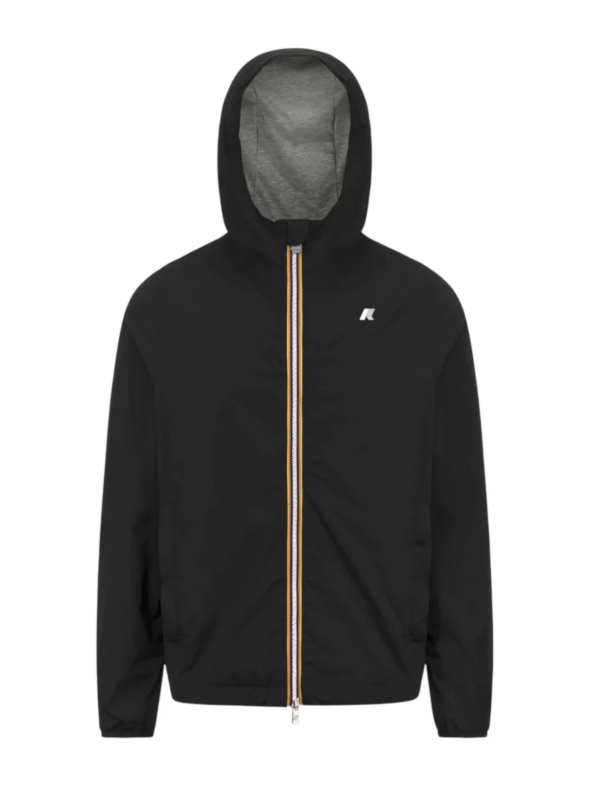K-WAY Giubbino Uomo Jack stretch nylon jersey K3123UW USY BLACK PURE