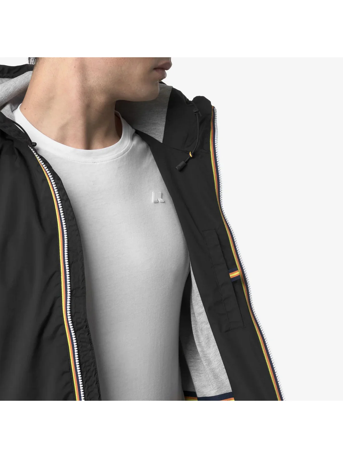 K-WAY Giubbino Uomo Jack stretch nylon jersey K3123UW USY BLACK PURE - Image 4