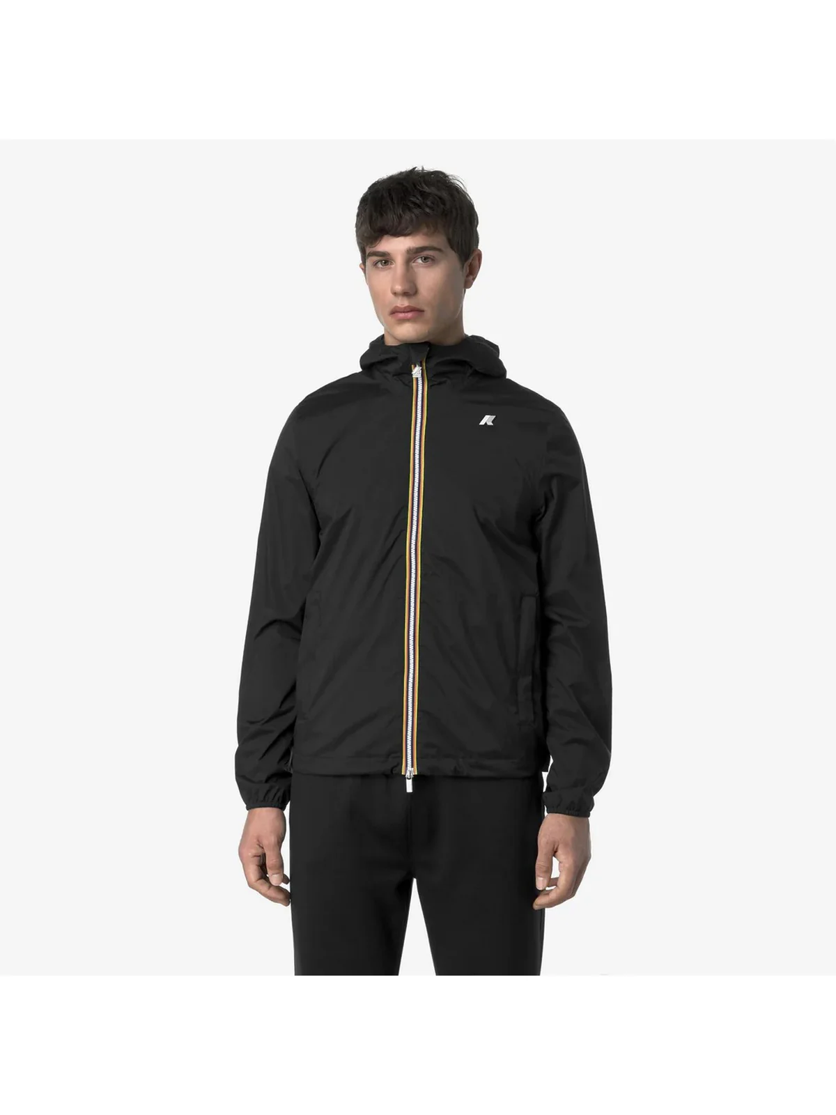 K-WAY Giubbino Uomo Jack stretch nylon jersey K3123UW USY BLACK PURE - Image 5