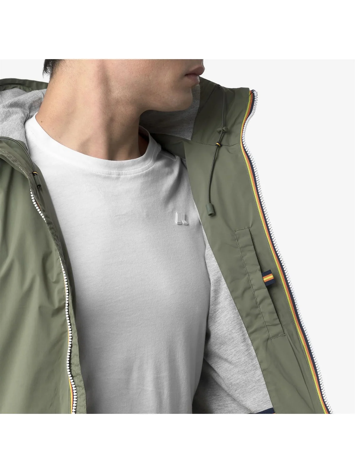 K-WAY Giubbino Uomo Jack  Stretch Nylon Jersey K3123UW V15 Green Lichen - Image 4