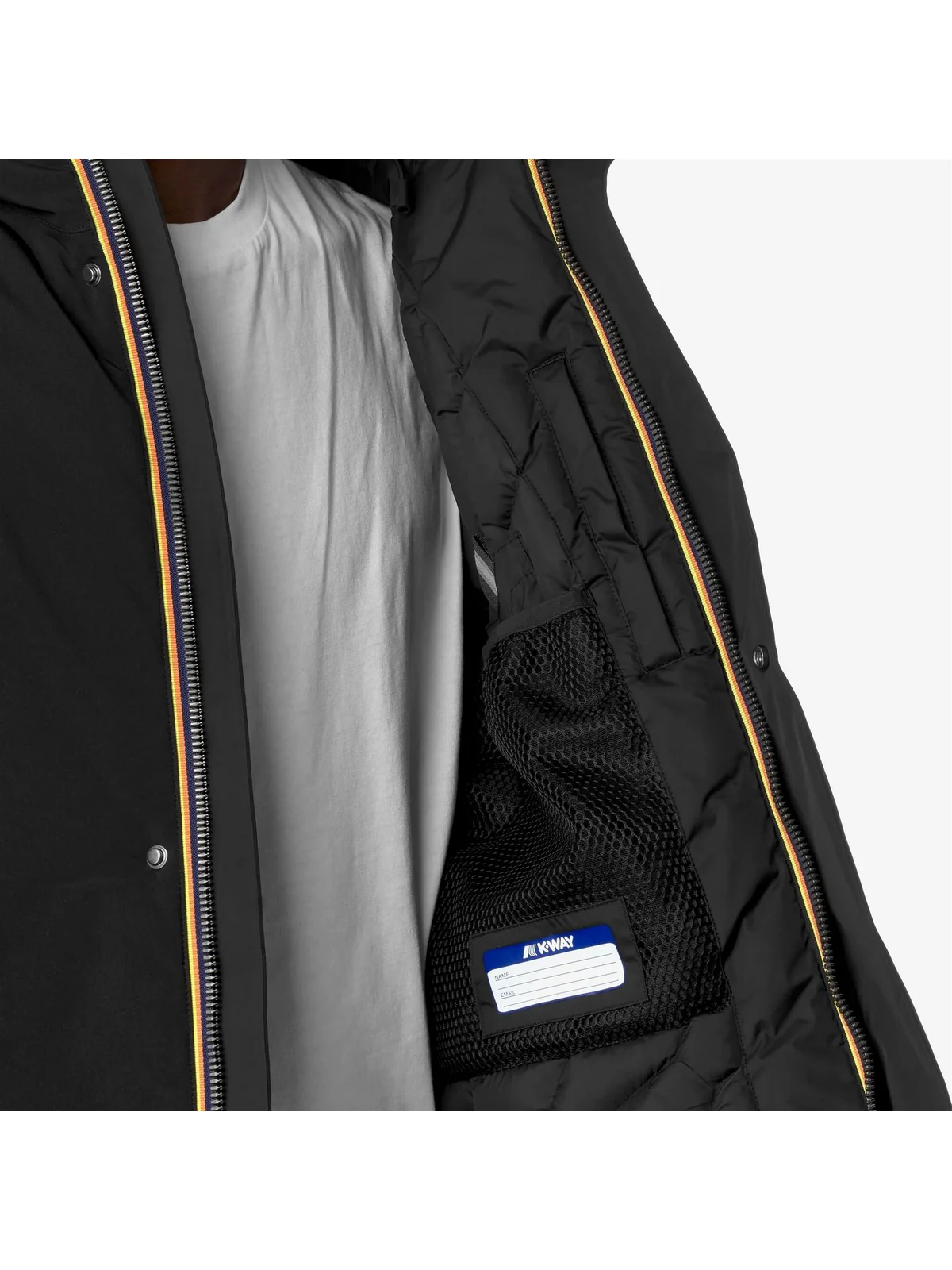 K-WAY Giubbino Uomo JACKEN BONDED PADDED K7132BW AT0 BLACK PURE - Image 4