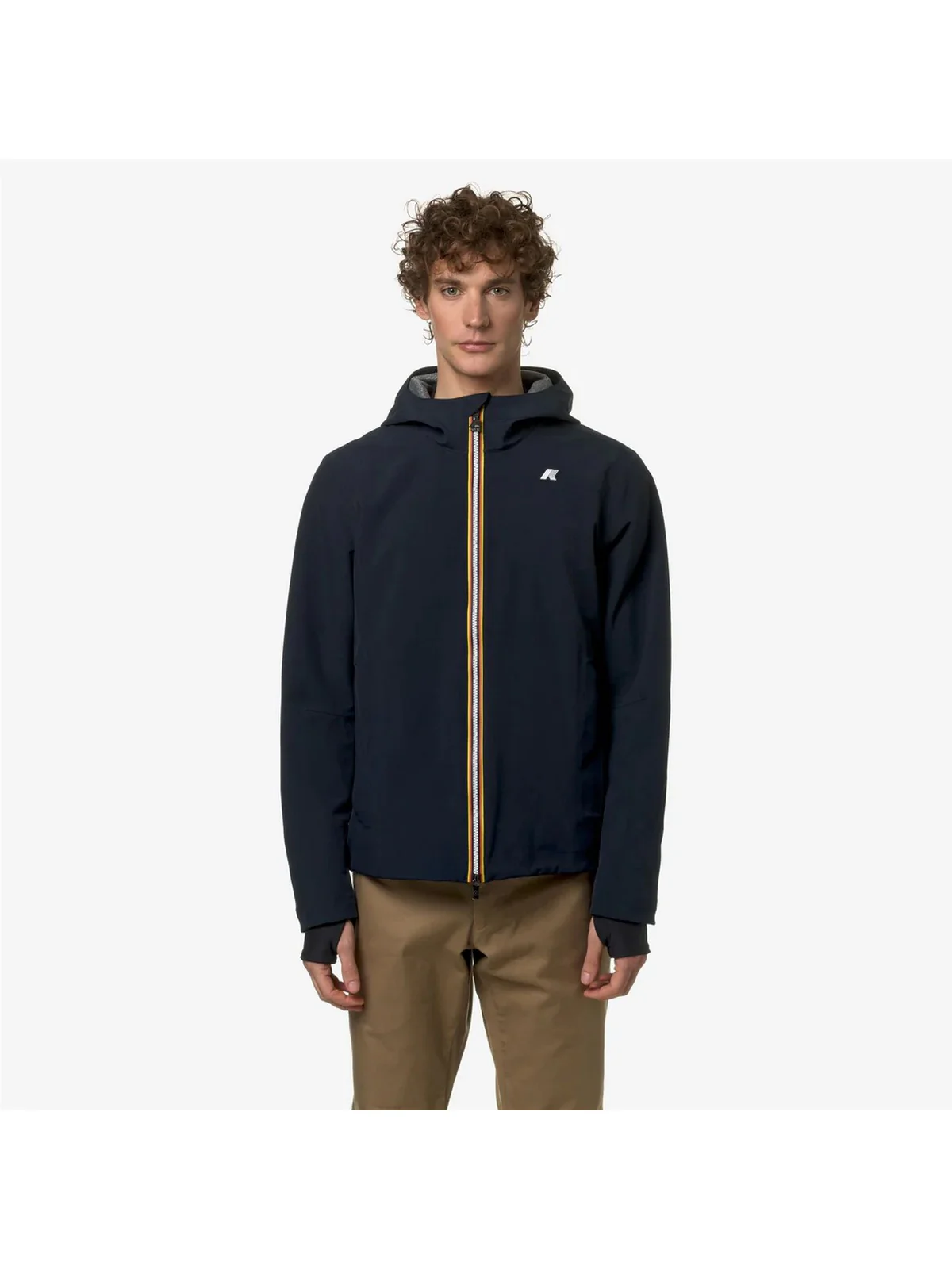 K-WAY Giubbino Uomo Jacko Bonded Jersey V K5123GW K89 Blu - Image 3