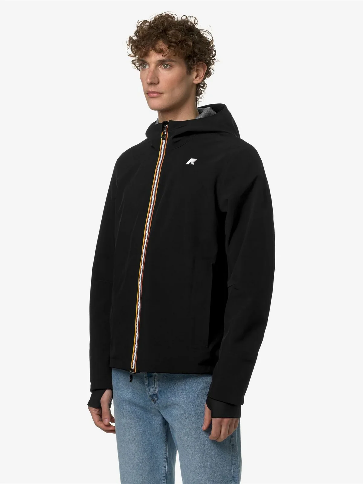 K-WAY Giubbino Uomo Jacko Bonded Jersey V K5123GW USY Nero - Image 4