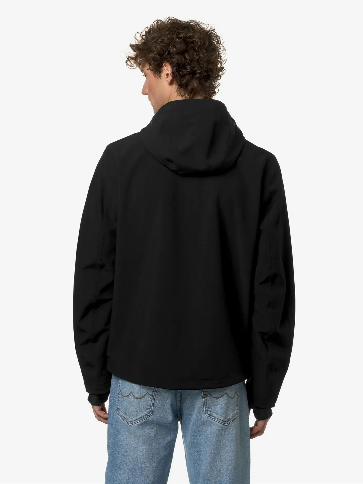 K-WAY Giubbino Uomo Jacko Bonded Jersey V K5123GW USY Nero - Image 5