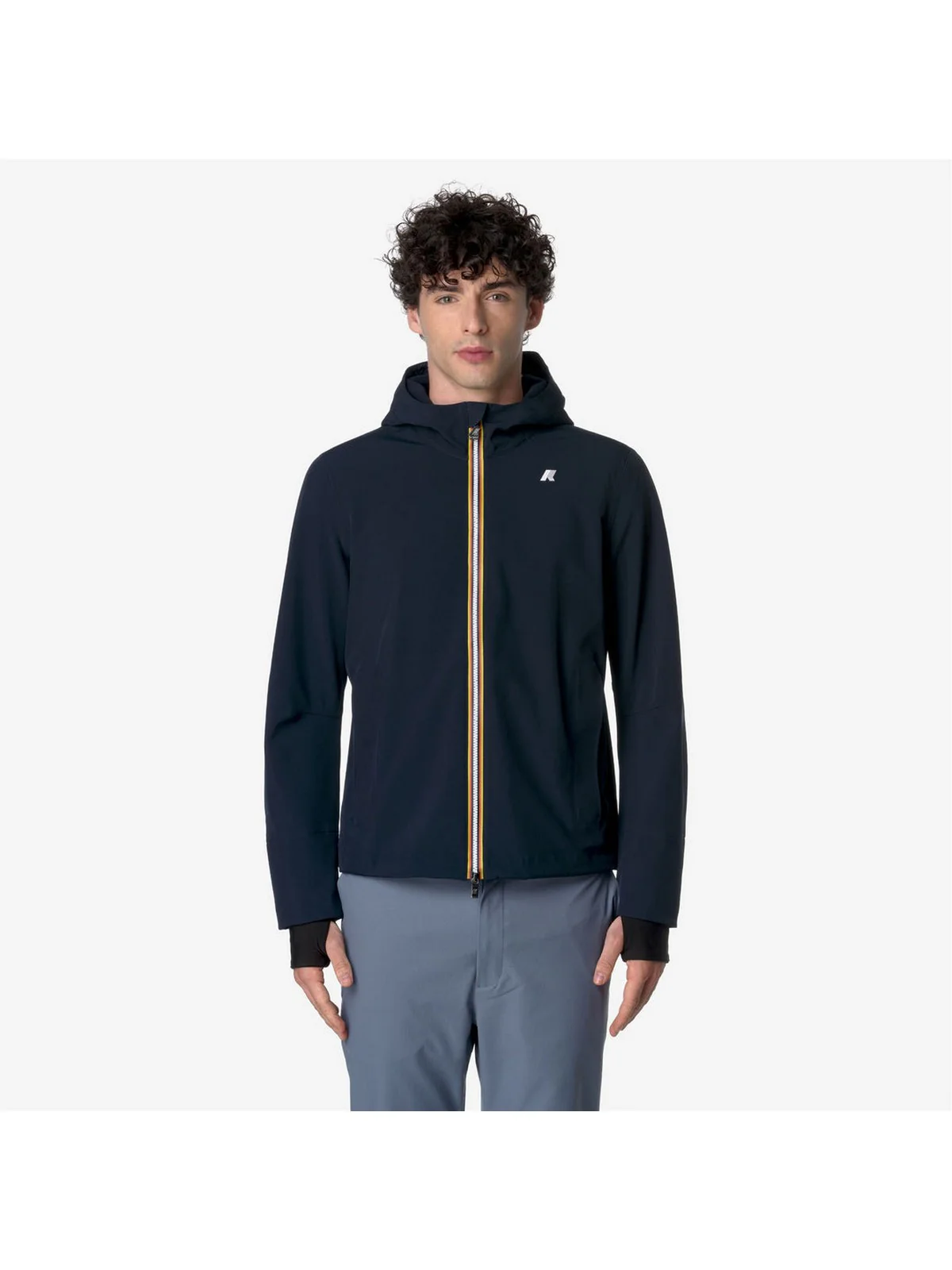 K-WAY Giubbino Uomo Jacko bonded K6131BW A2B BLUE DEPTH-BLUE DEPT - Image 3