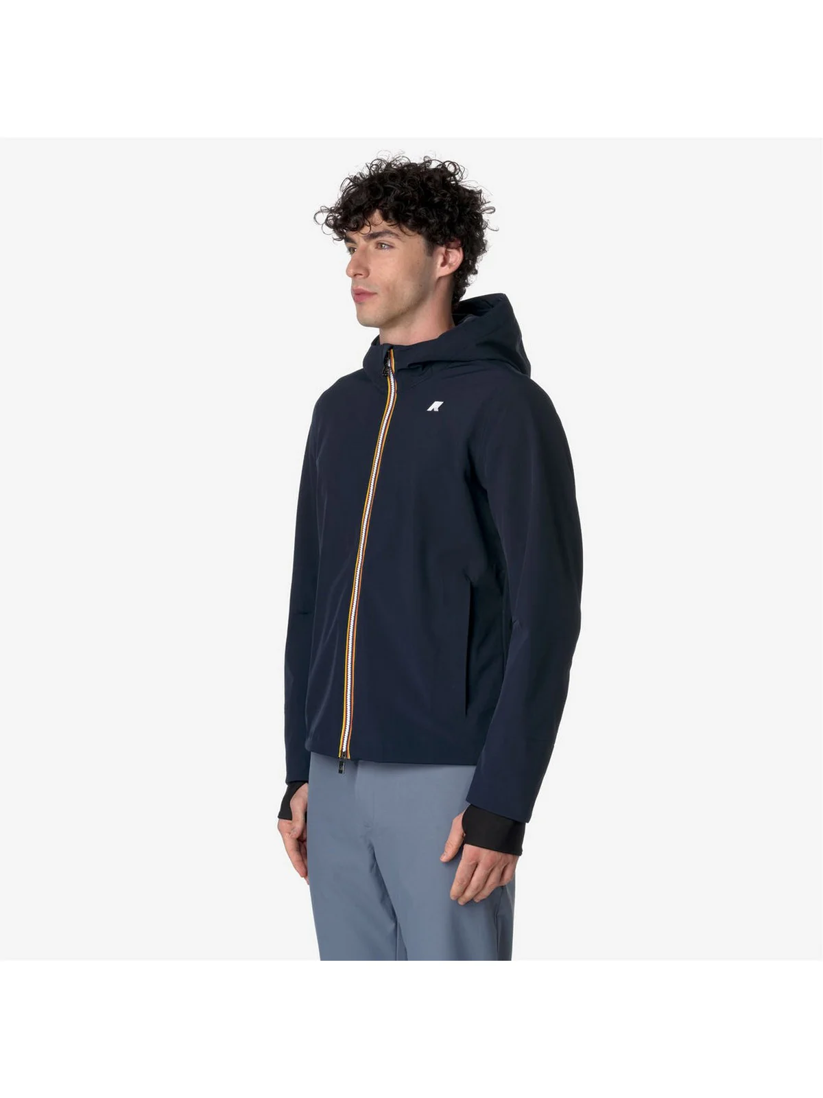 K-WAY Giubbino Uomo Jacko bonded K6131BW A2B BLUE DEPTH-BLUE DEPT - Image 4