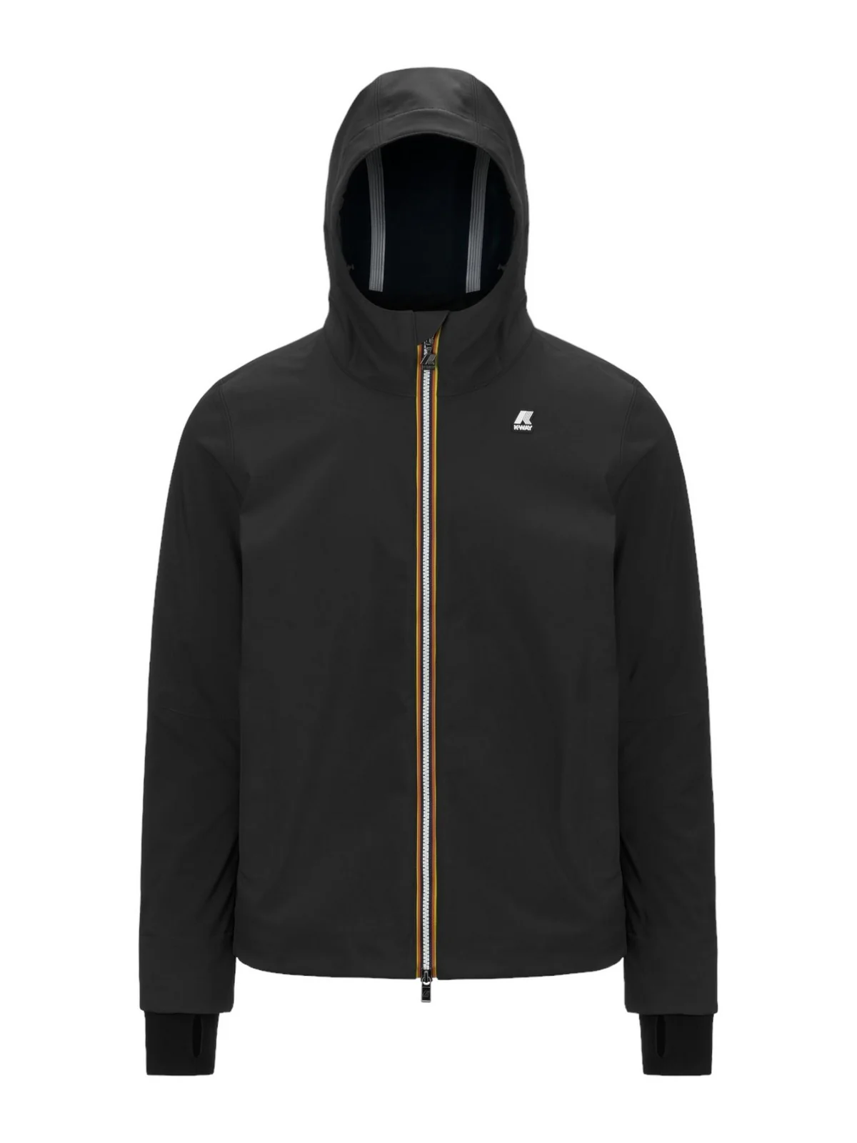 K-WAY Giubbino Uomo Jacko bonded K6131BW A3C BLACK-BLUE DEPTH