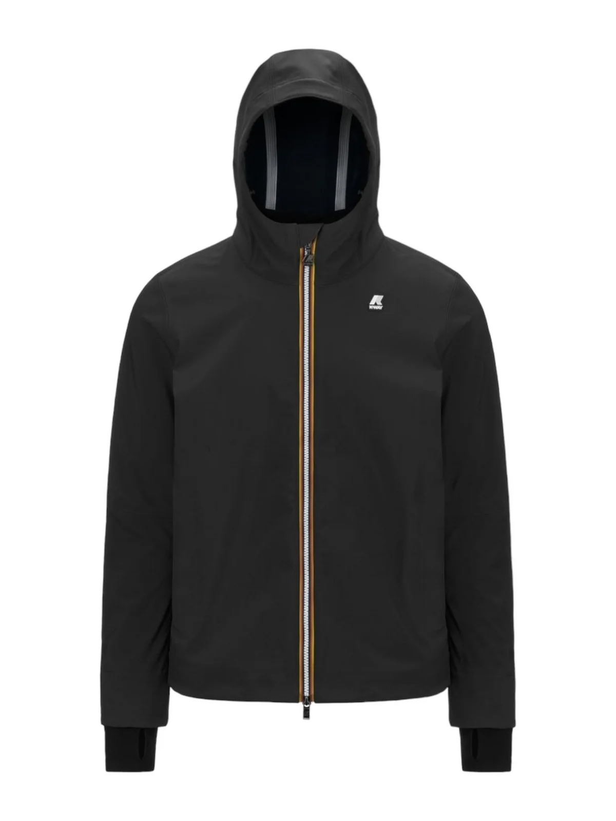 K-WAY Giubbino Uomo Jacko bonded K6131BW A3C BLACK-BLUE DEPTH - Image 6