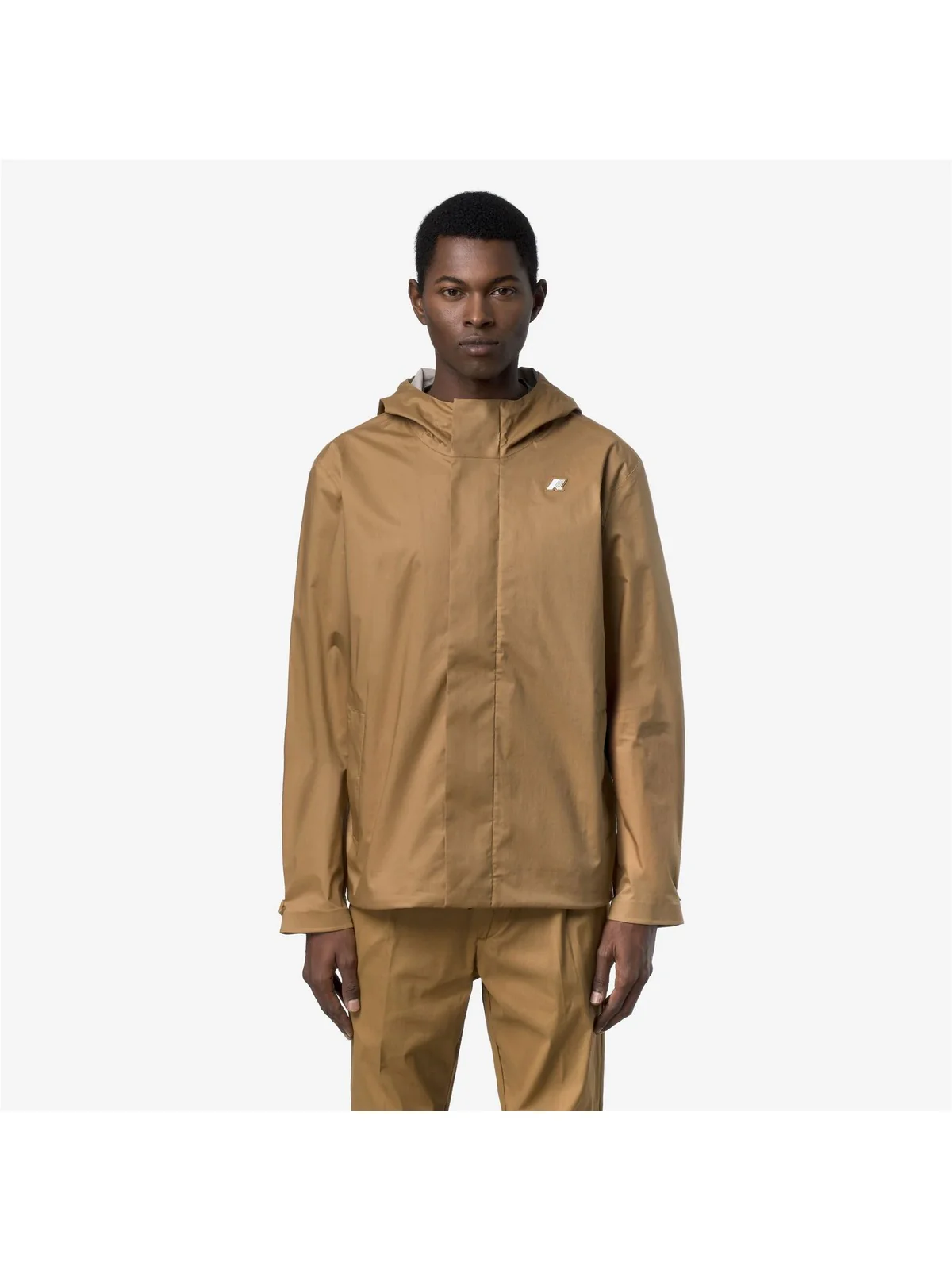 K-WAY Giubbino Uomo JACKO COTTON 3LAYERS K21344W V04 Brown Bistre - Image 3