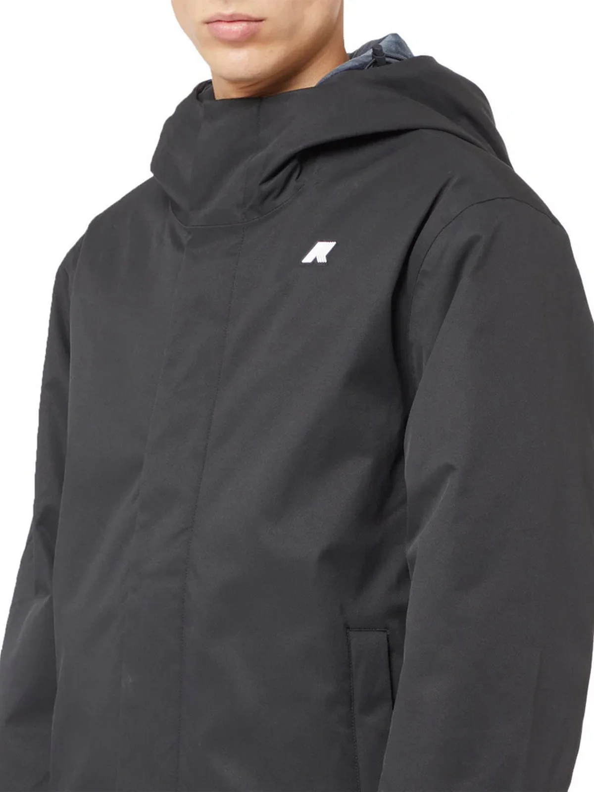 K-WAY Giubbino Uomo JACKO TWILL MARMOTTA K8133DW AL8 Nero - Image 4