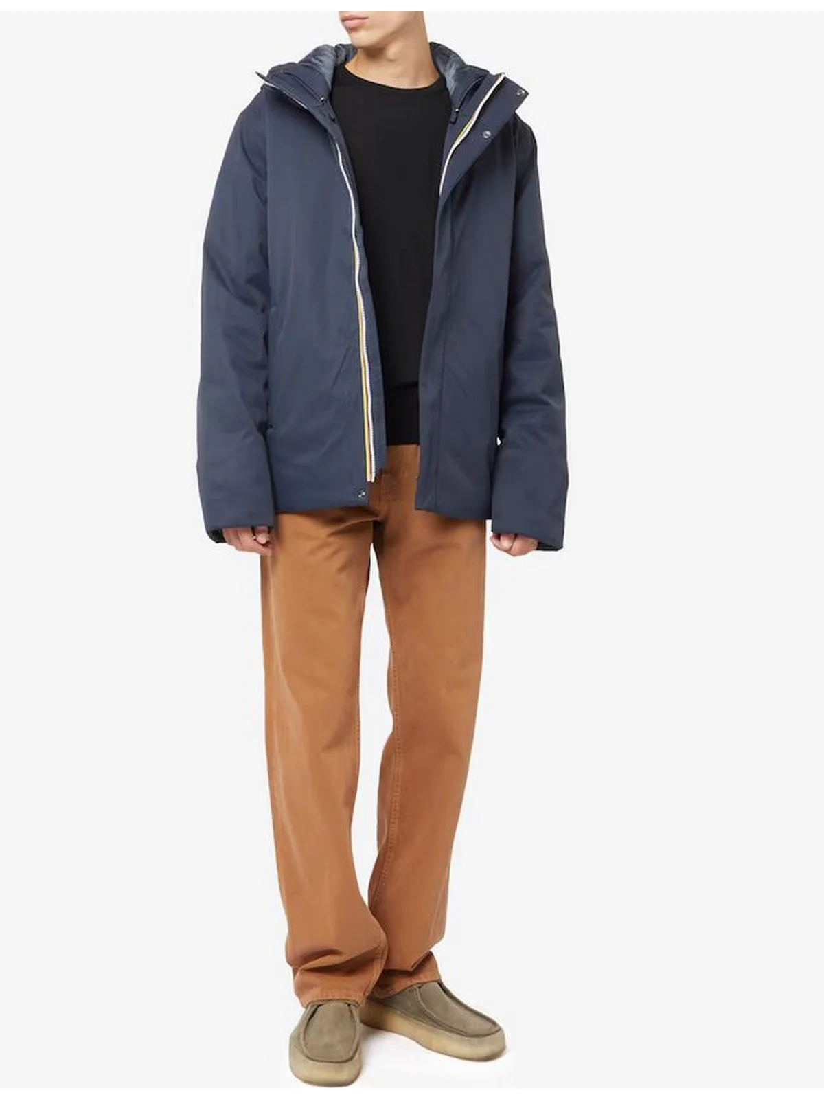 K-WAY Giubbino Uomo JACKO TWILL MARMOTTA K8133DW AL9 BLUE D-BLUE A - Image 2