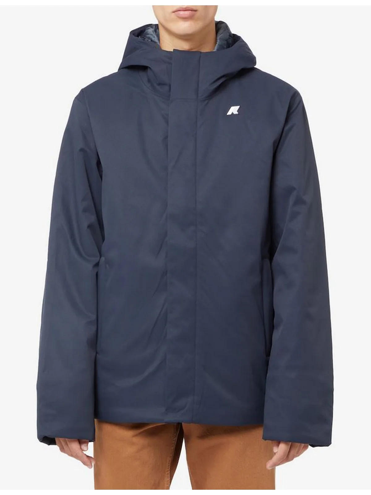 K-WAY Giubbino Uomo JACKO TWILL MARMOTTA K8133DW AL9 BLUE D-BLUE A - Image 4