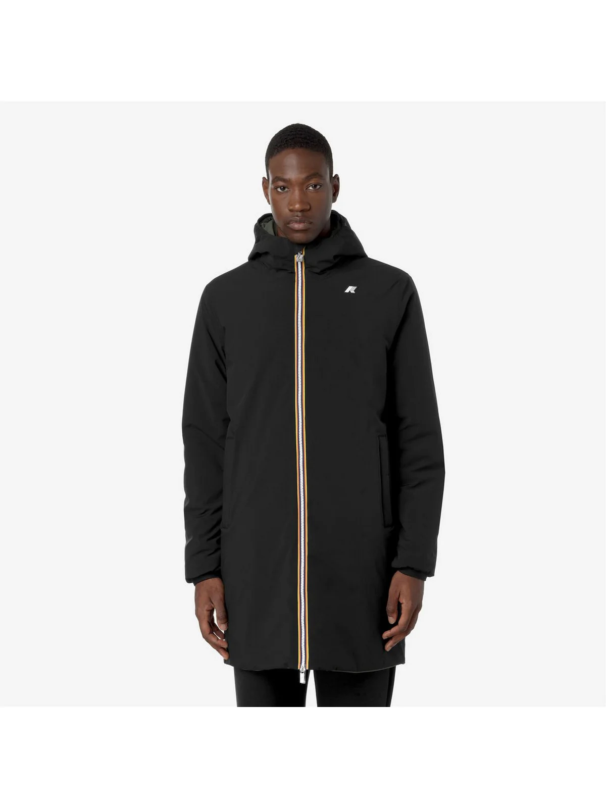 K-WAY Giubbino Uomo JACOB ST WARM DOUBLE K6128WW AH3 BLACK PURE - GREEN B - Image 4