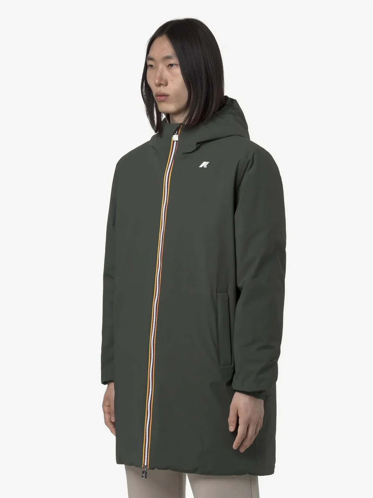 K-WAY Giubbino Uomo JACOB ST WARM DOUBLE K6128WW B2P GREEN BLACKISH  - Gr - Image 4