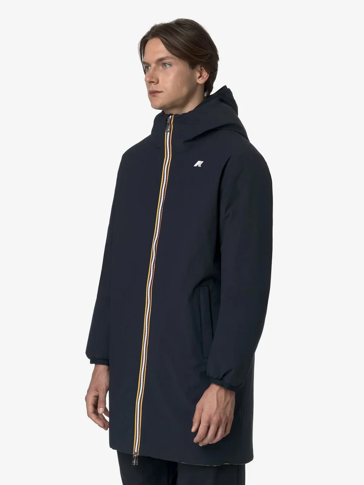 K-WAY Giubbino Uomo JACOB ST WARM DOUBLE K6128WW B2R Blue Depth - Beige S - Image 4