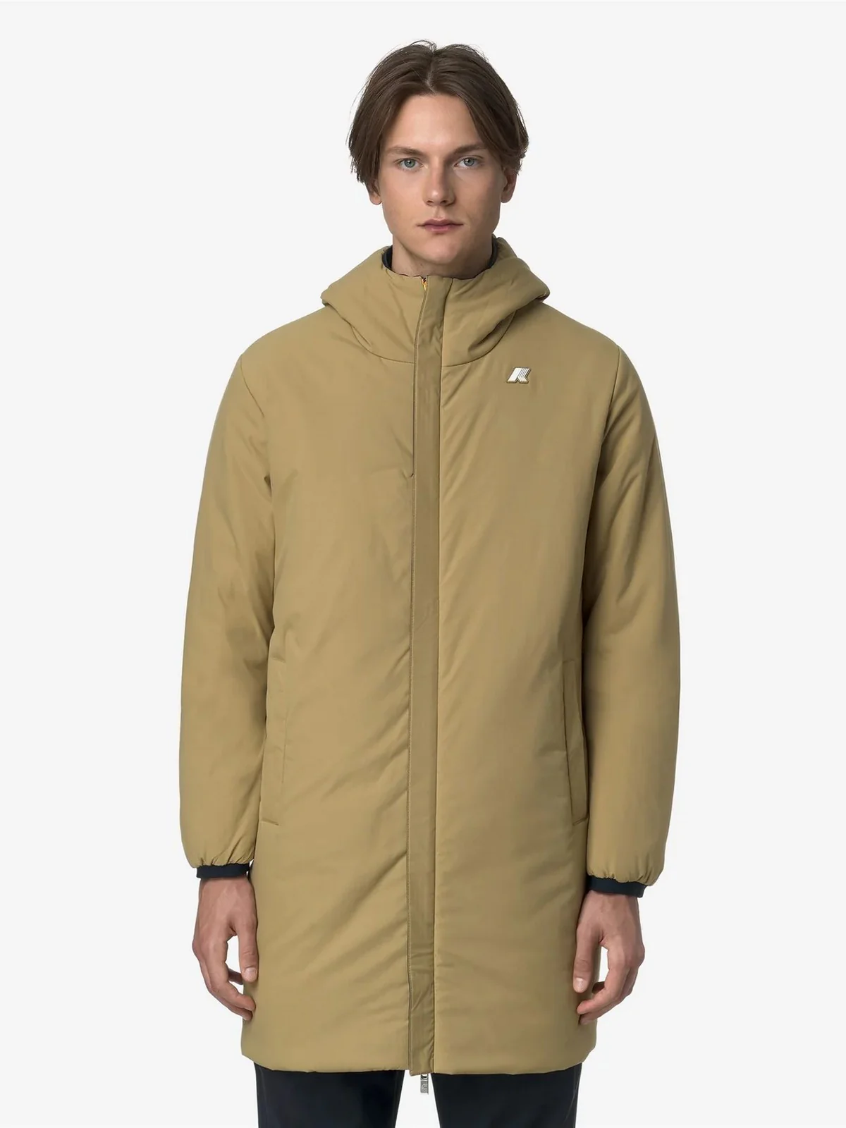 K-WAY Giubbino Uomo JACOB ST WARM DOUBLE K6128WW B2R Blue Depth - Beige S - Image 6