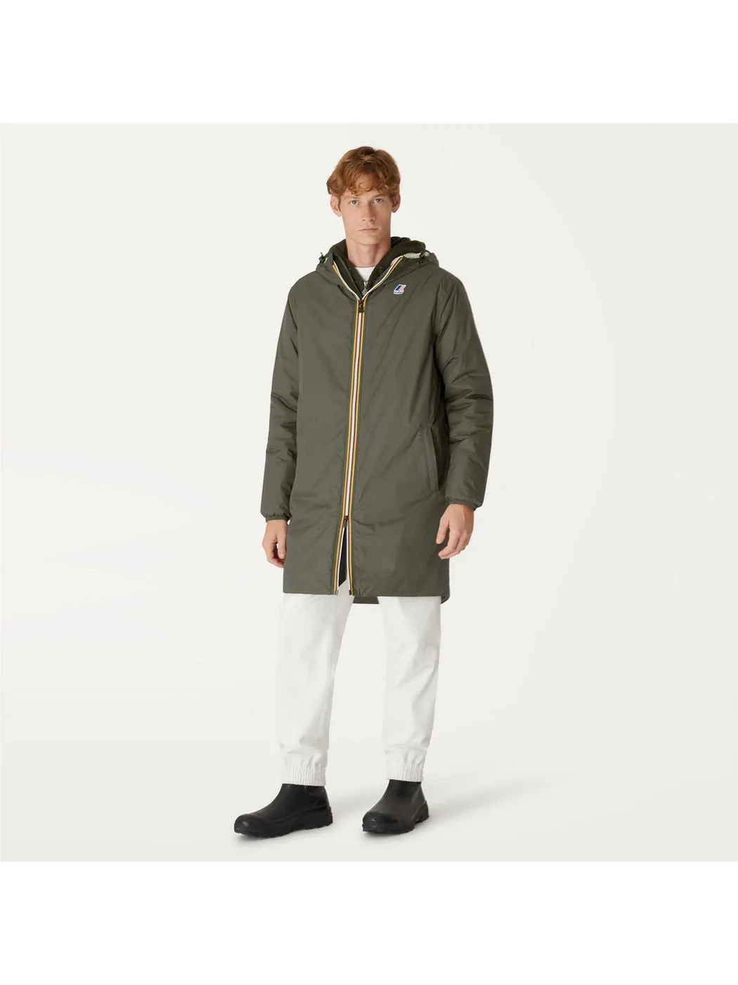 K-WAY Giubbino Uomo Le vrai 3.0 eiffel orsetto K3114KW WMR Verde - Image 2