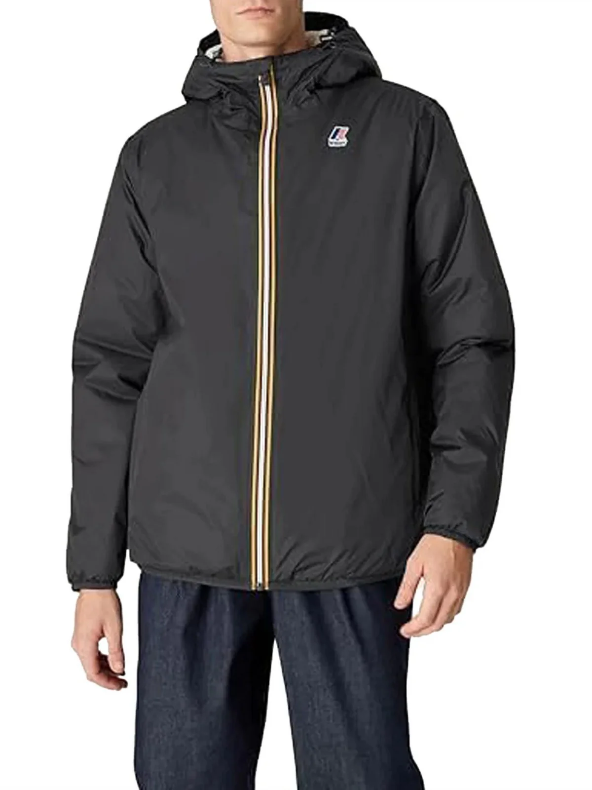 K-WAY Giubbino Uomo LE VRAI 4.0 CLAUDE ORSETTO K21515W USY BLACK PURE - Image 2