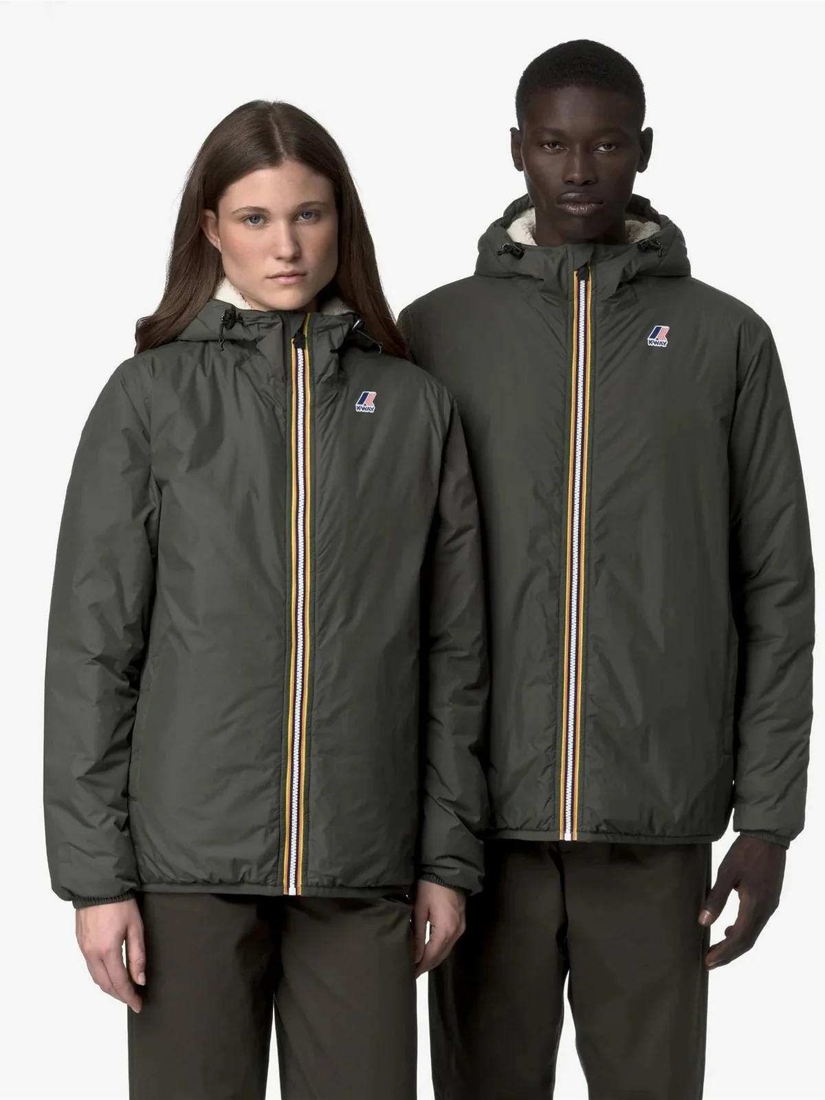 K-WAY Giubbino Uomo LE VRAI 4.0 CLAUDE ORSETTO K21515W WMR GREEN BLACKISH - Image 5