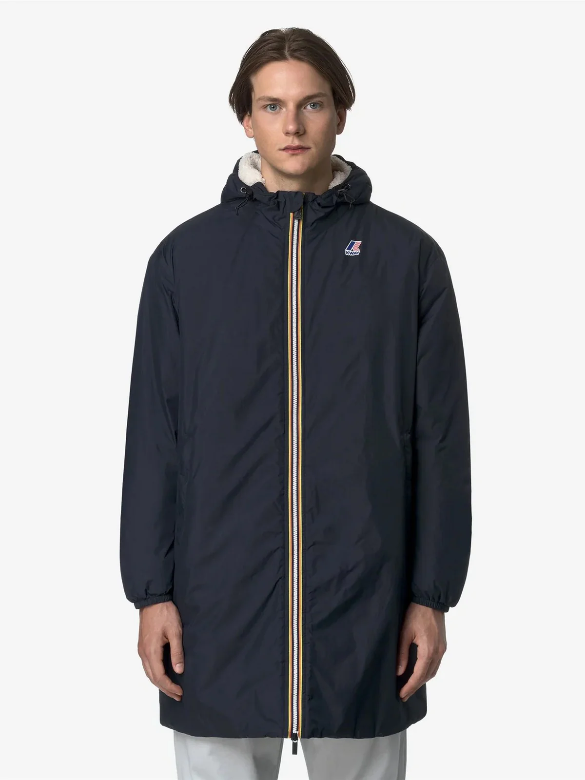 K-WAY Giubbino Uomo LE VRAI 4.0 EIFFEL EAST ORSETT K21516W K89 BLUE DEPTH - Image 4