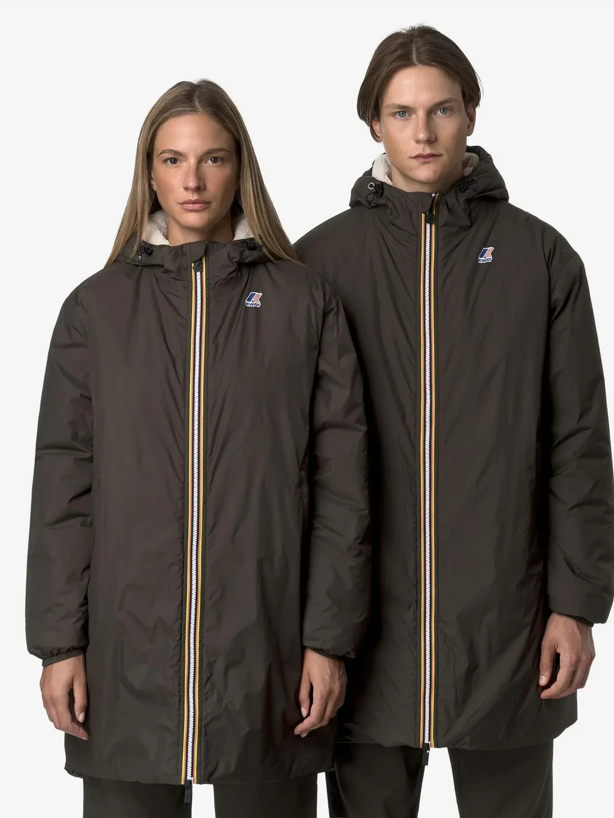 K-WAY Giubbino Uomo LE VRAI 4.0 EIFFEL EAST ORSETT K21516W XRG Black Olive - Image 5
