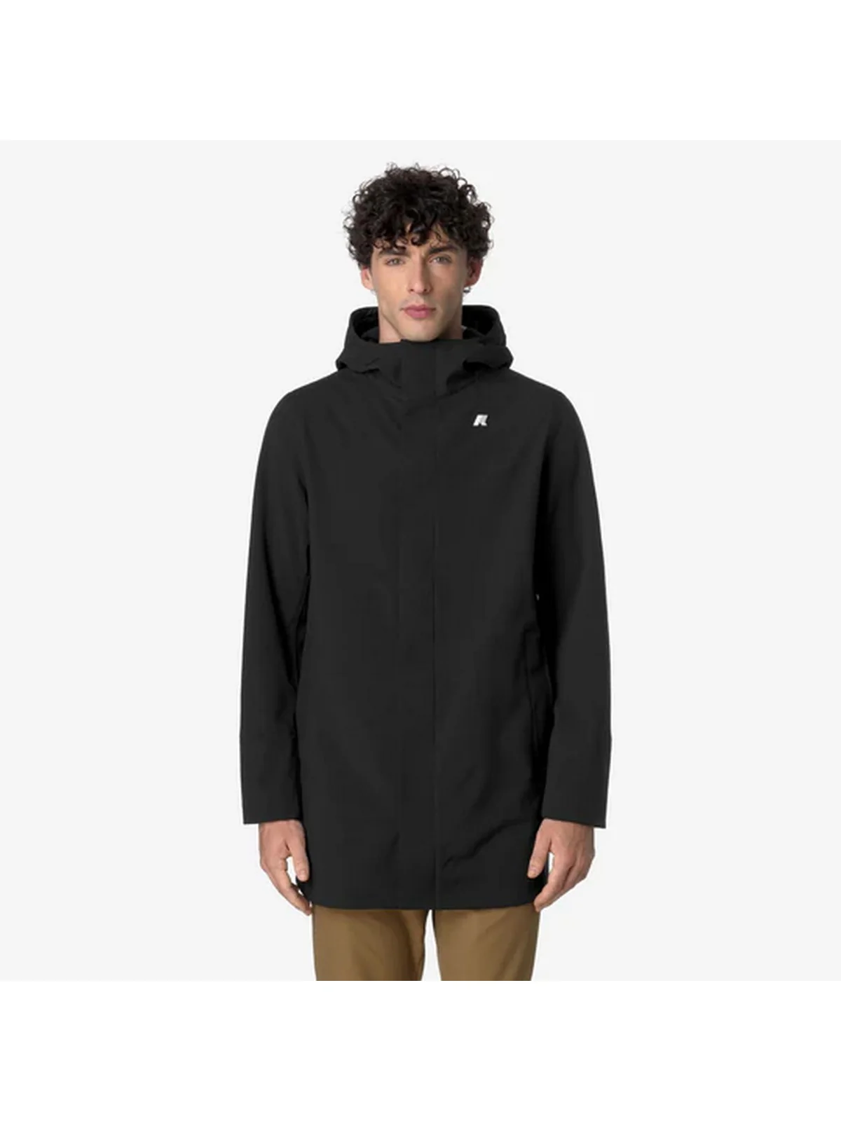 K-WAY Giubbino Uomo Marlyn bonded K7126UW A3C BLACK-BLUE DEPTH - Image 2