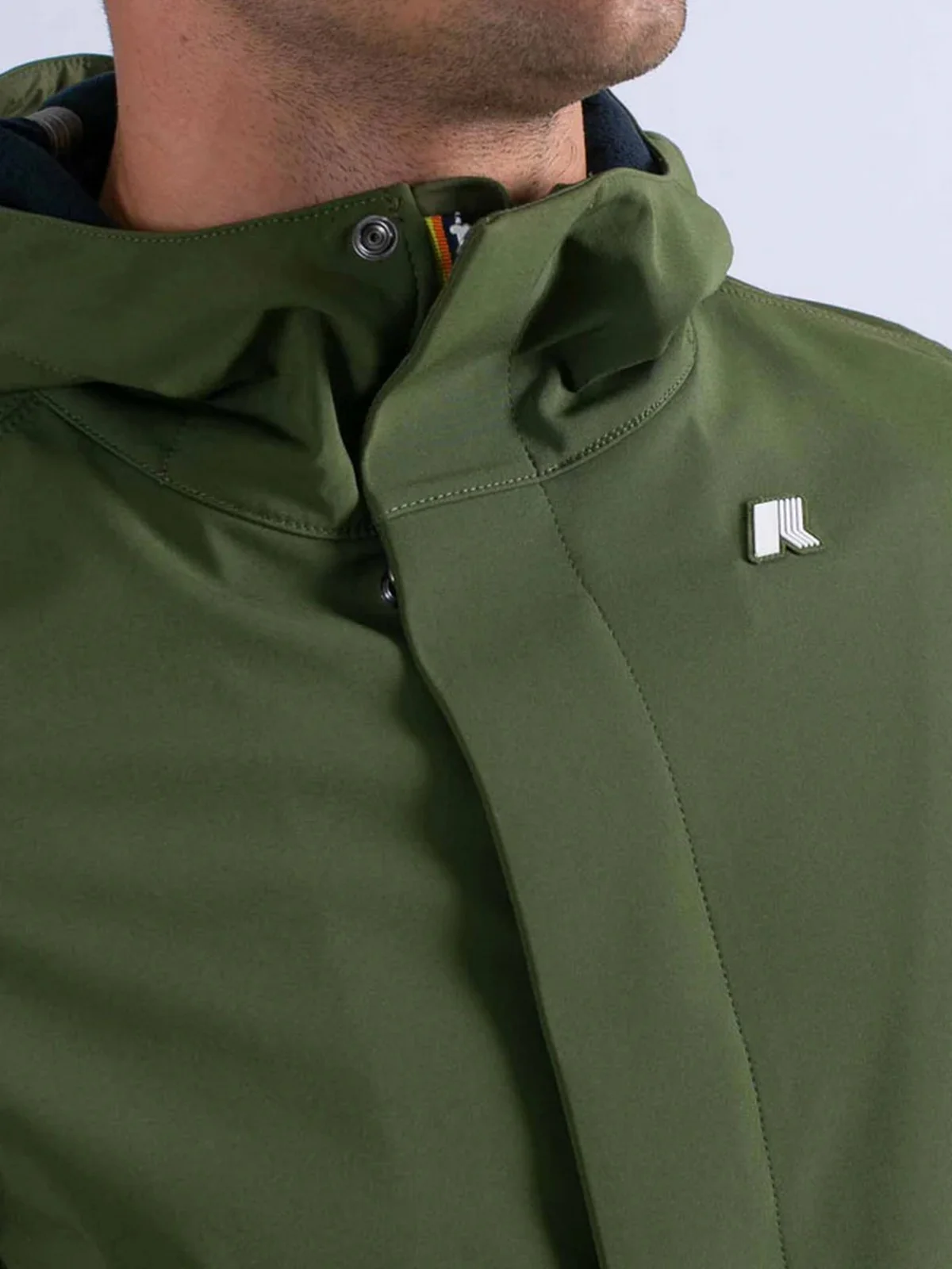 K-WAY Giubbino Uomo Marlyn bonded K7126UW AS9 Verde - Image 3