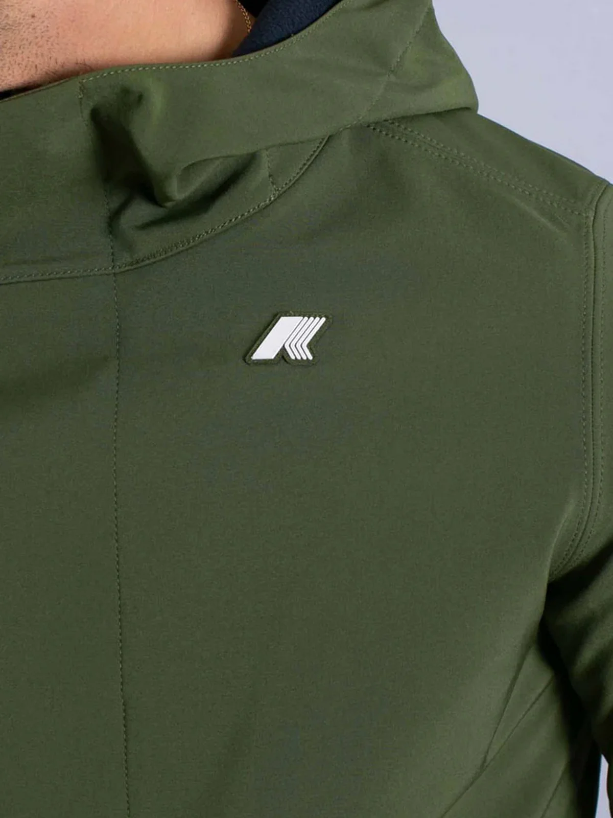 K-WAY Giubbino Uomo Marlyn bonded K7126UW AS9 Verde - Image 4