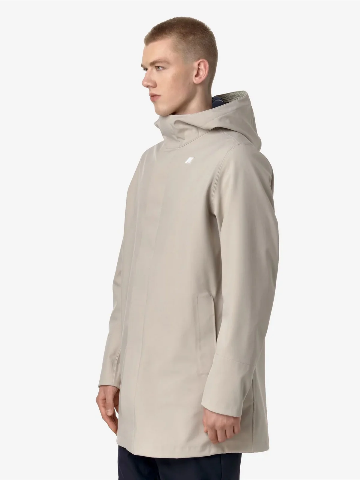 K-WAY Giubbino Uomo Marlyn bonded K7126UW ATC Beige - Image 3