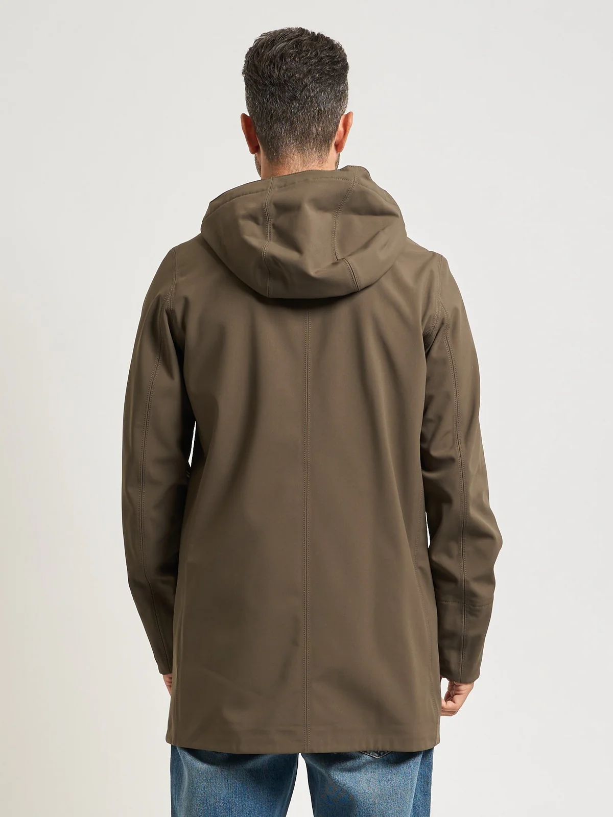 K-WAY Giubbino Uomo Marlyn bonded K7126UW B3A Black Olive - Blue D - Image 4