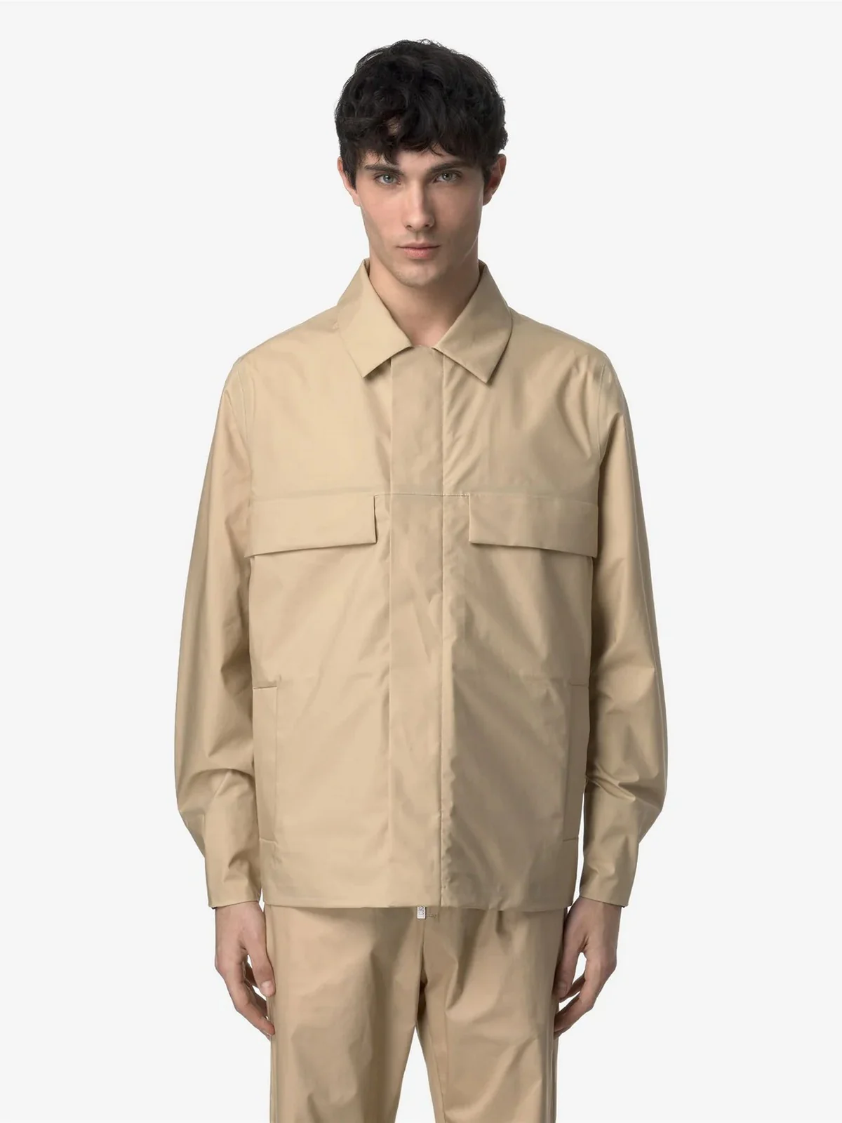 K-WAY Giubbino Uomo ORION 3L POPLIN K7127UW AZI Beige - Image 4