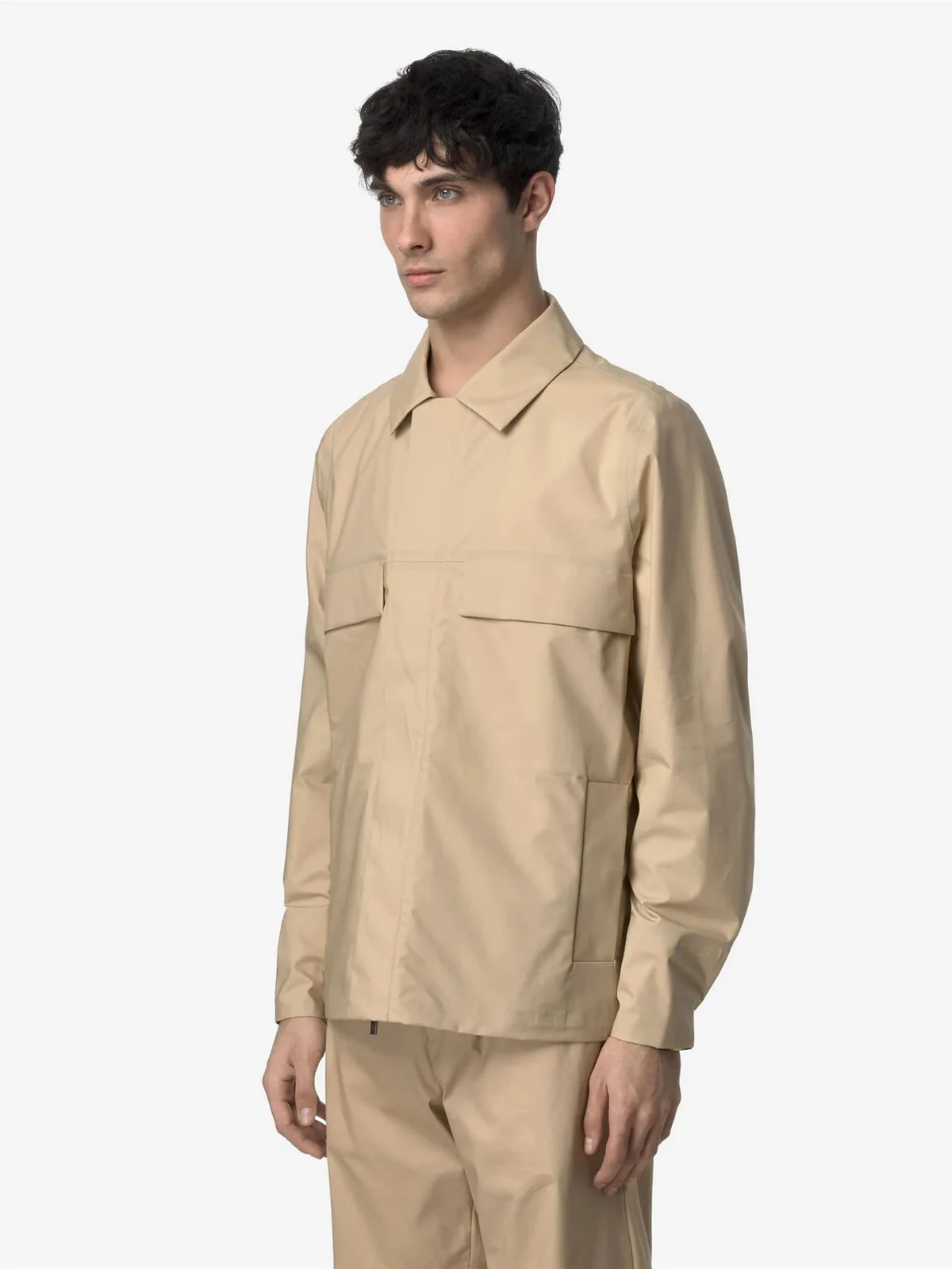 K-WAY Giubbino Uomo ORION 3L POPLIN K7127UW AZI Beige - Image 5