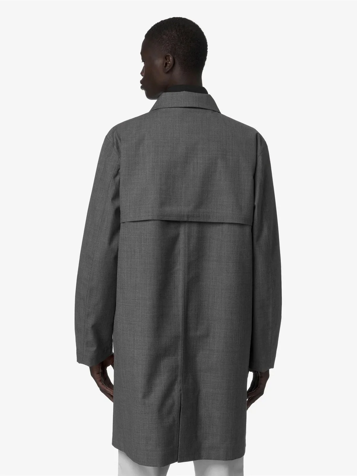 K-WAY Giubbino Uomo POIROL 3L WOOL K21474W BB5 GREY SHADOW DK GRISA - Image 3