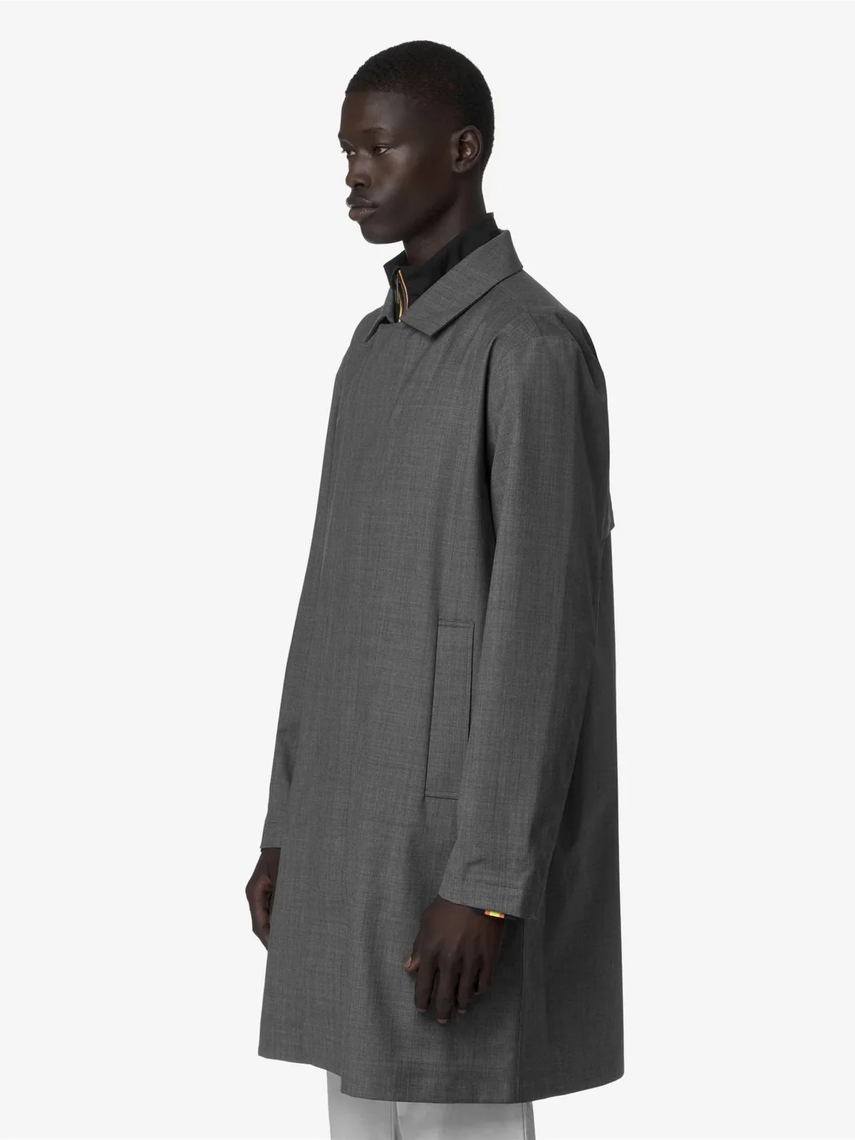 K-WAY Giubbino Uomo POIROL 3L WOOL K21474W BB5 GREY SHADOW DK GRISA - Image 4