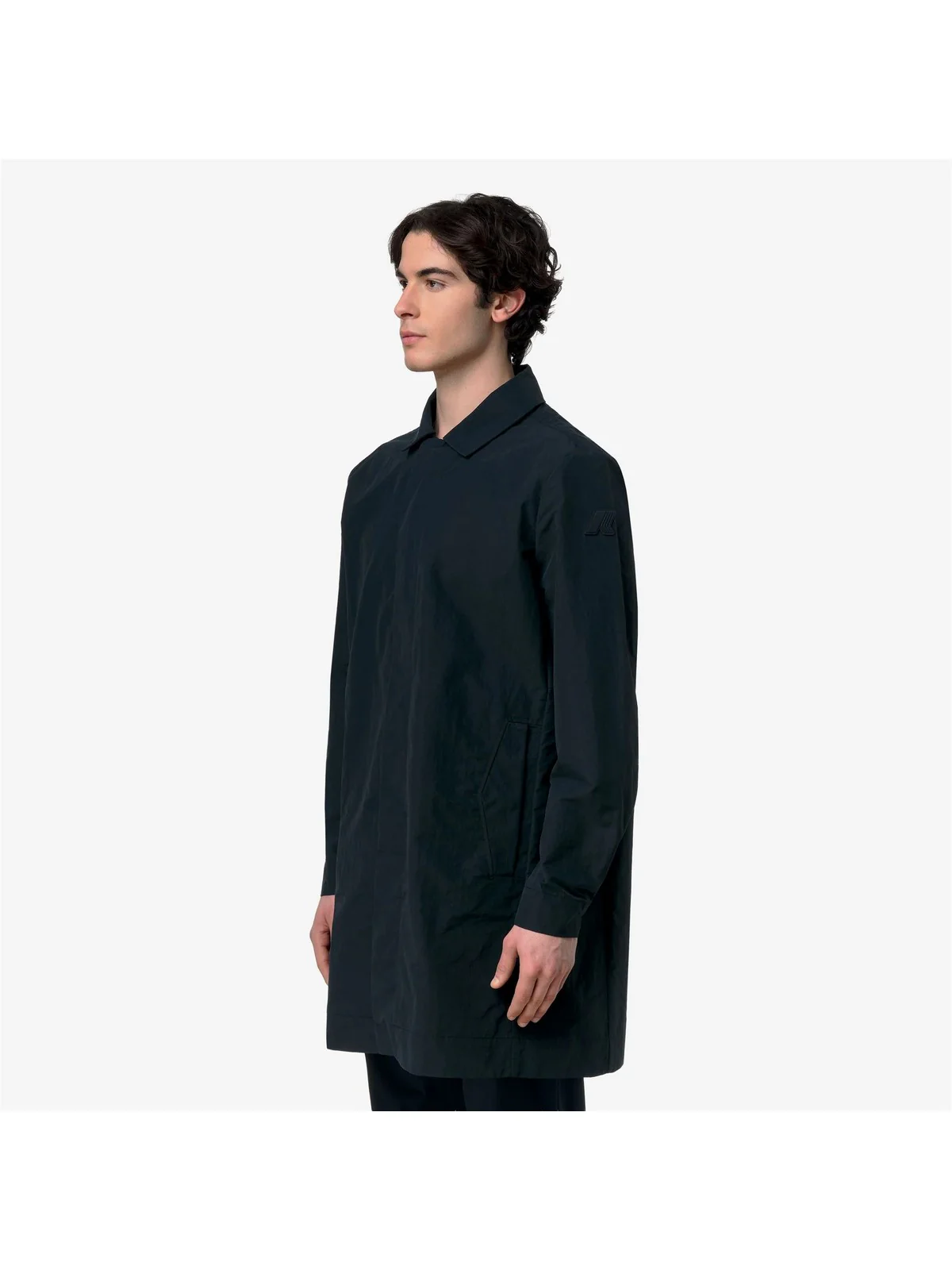 K-WAY Giubbino Uomo POIROL COTTON BLEND K31425W K89 BLUE DEPTH - Image 3