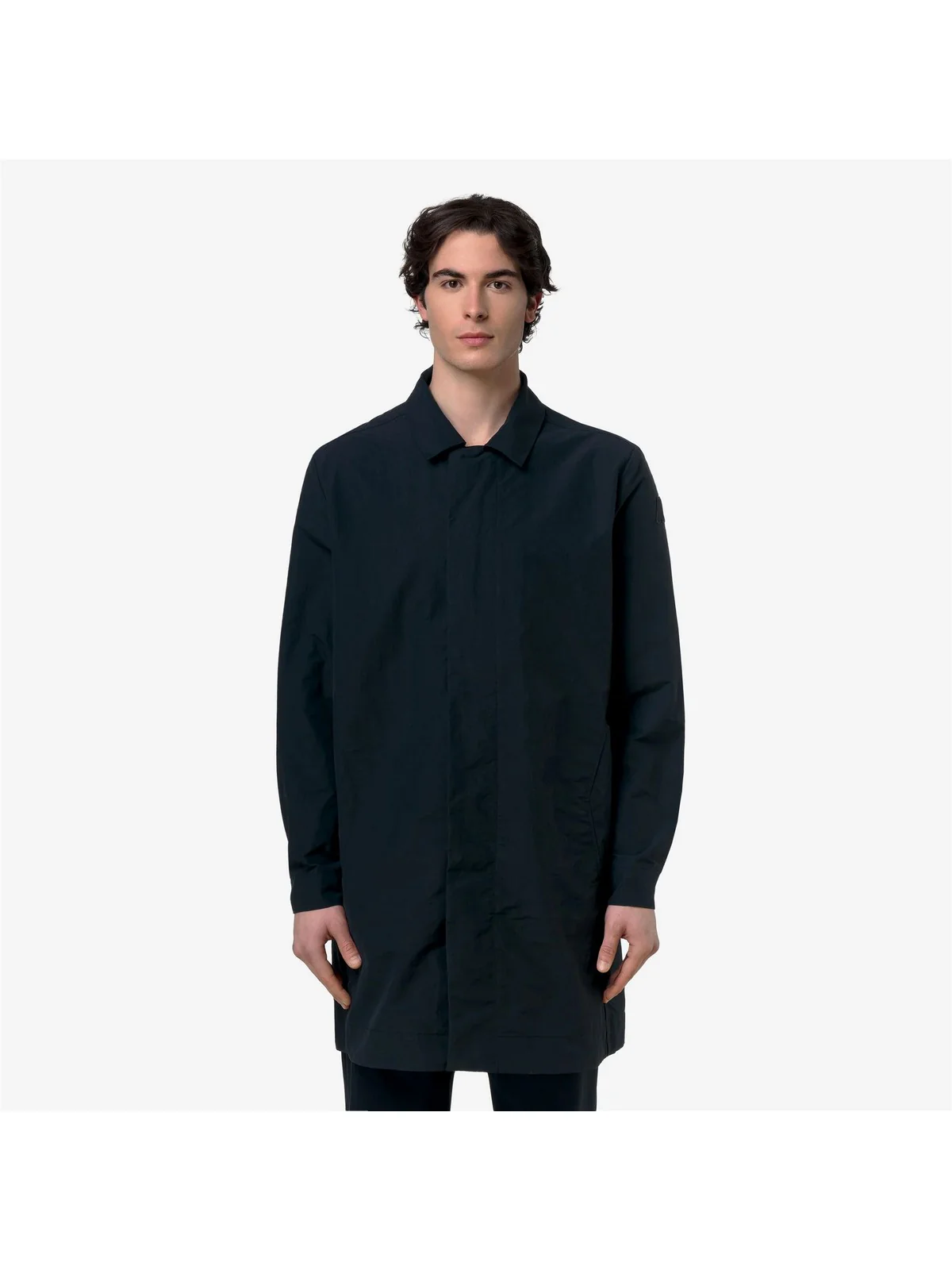 K-WAY Giubbino Uomo POIROL COTTON BLEND K31425W K89 BLUE DEPTH - Image 4