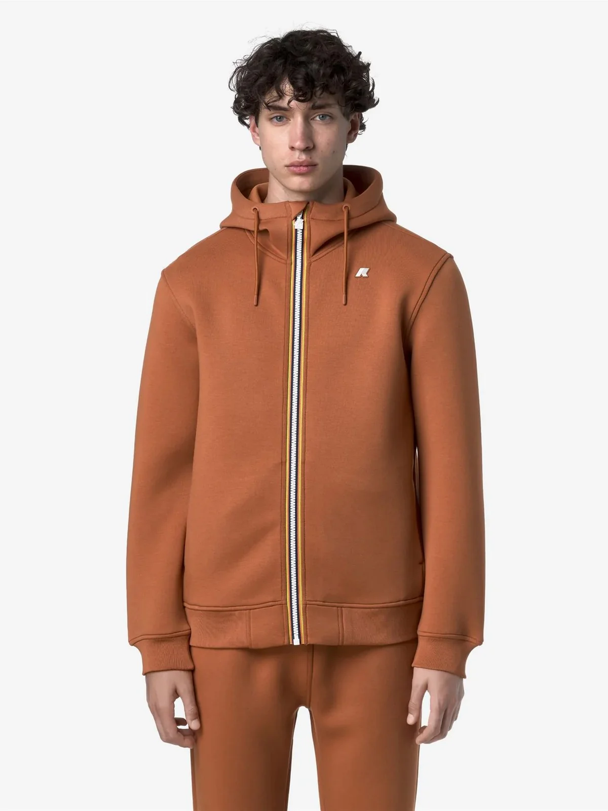 K-WAY Giubbino Uomo Rainer spacer K2141DW WGG Orange Adobe - Image 5