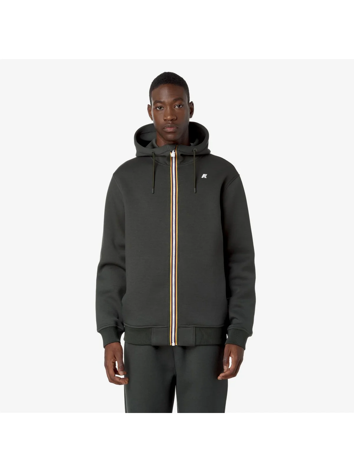 K-WAY Giubbino Uomo Rainer spacer K2141DW WMR GREEN BLACKISH - Image 4