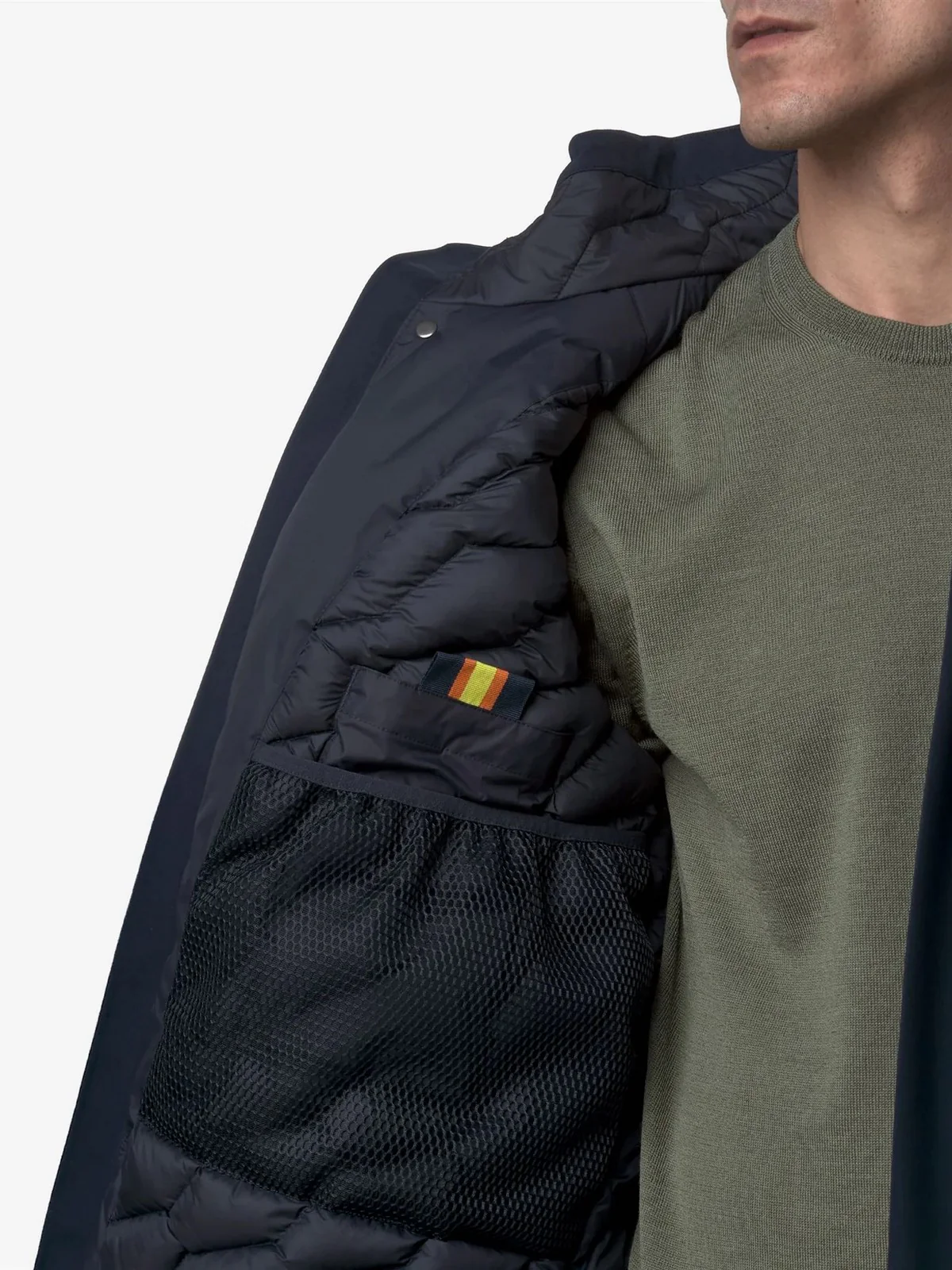 K-WAY Giubbino Uomo Thomal bonded padded K7136IW AR0 BLUE DEPTH - BLUE DE - Image 7