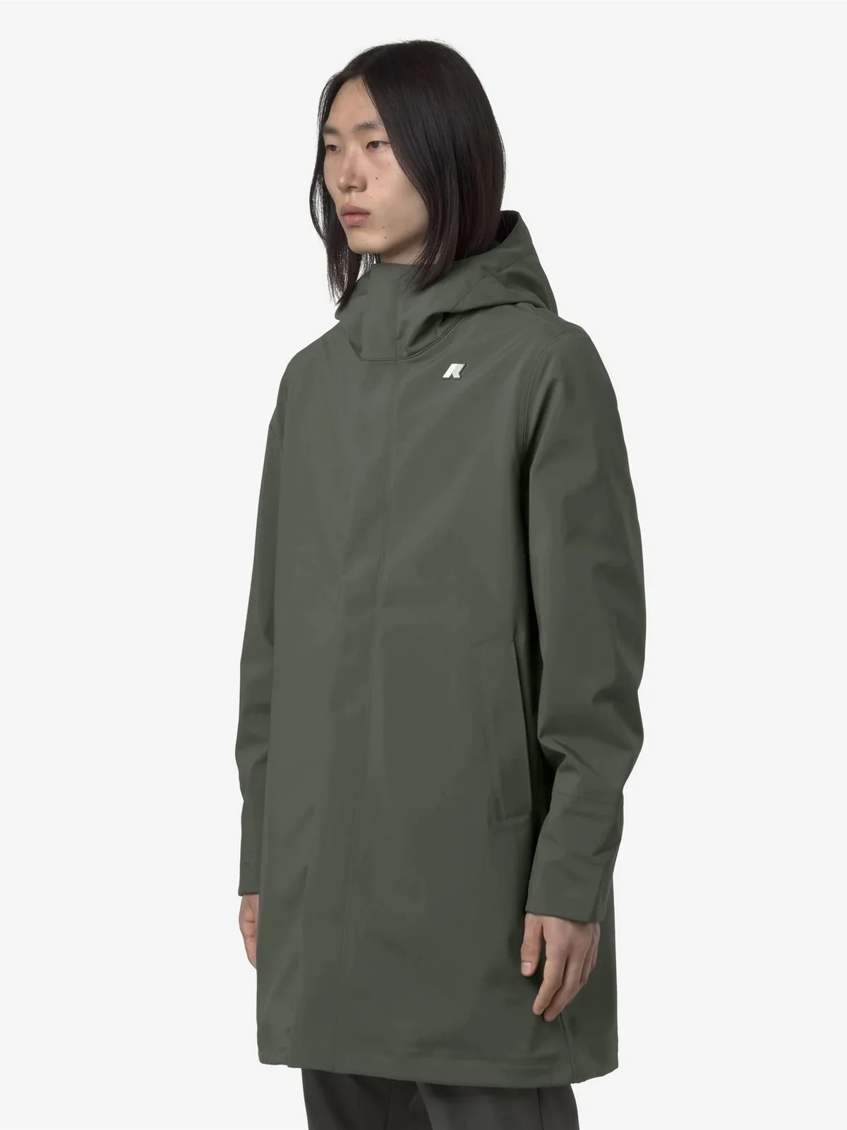 K-WAY Giubbino Uomo Thomas bonded K7126WW AF0 GREEN BLACKISH  - BL - Image 3