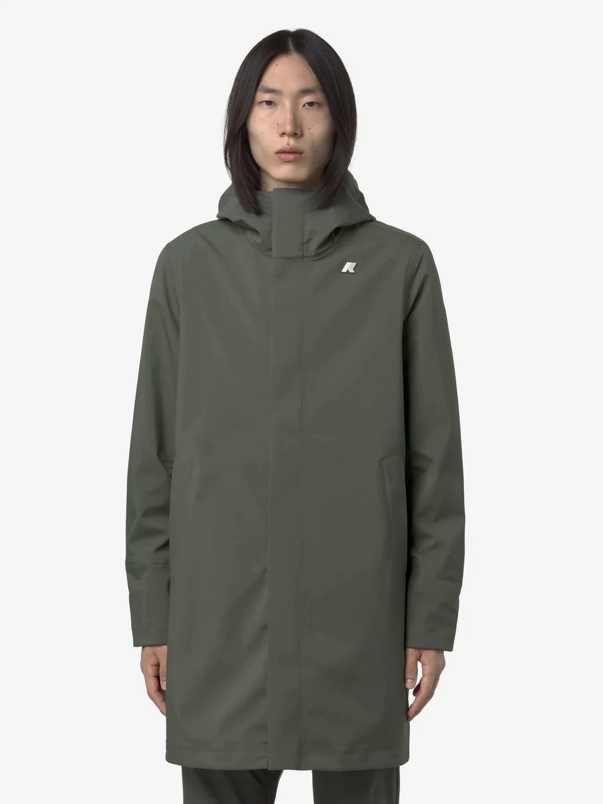 K-WAY Giubbino Uomo Thomas bonded K7126WW AF0 GREEN BLACKISH  - BL - Image 4